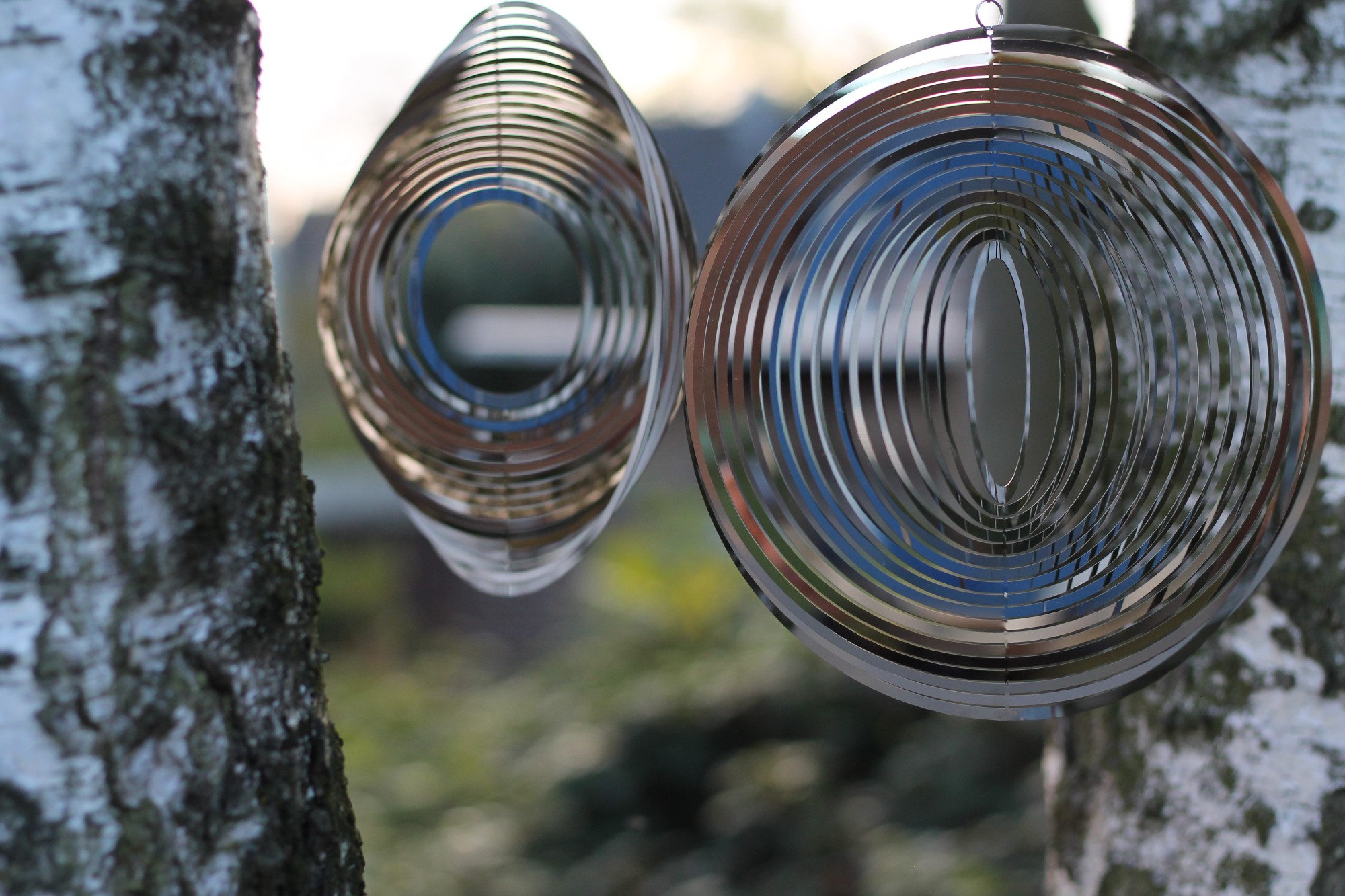 Windspiel 'Giscard', grau, Ø 22 cm, H 22 cm