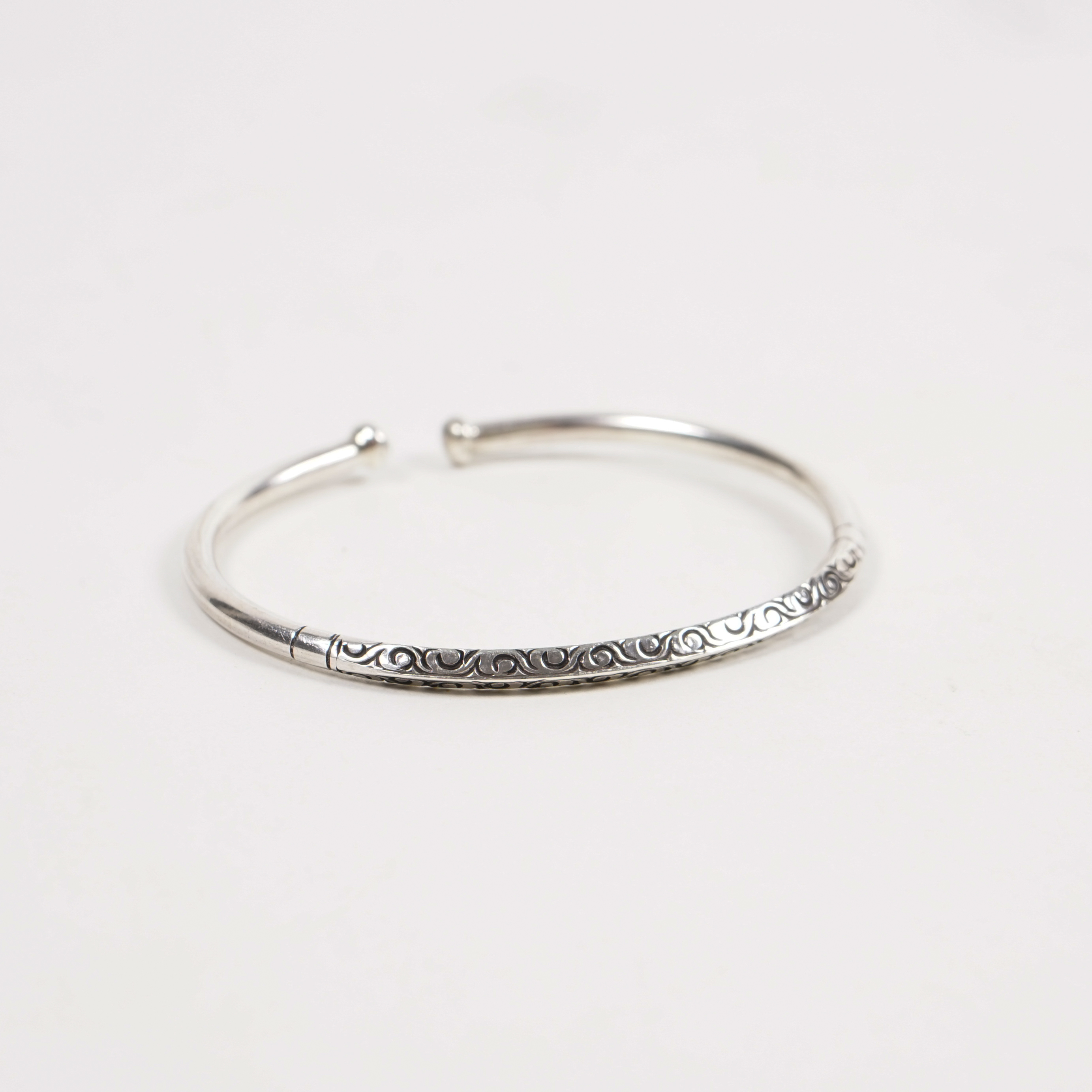 Armreif 'Wolkenmuster', aus 925er Silber
