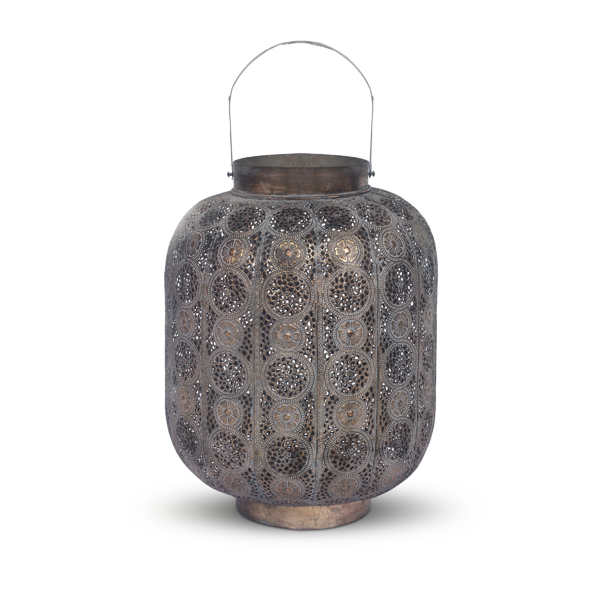 Bodenlaterne 'Taravao', Metall, H 55 cm, Ø 46 cm