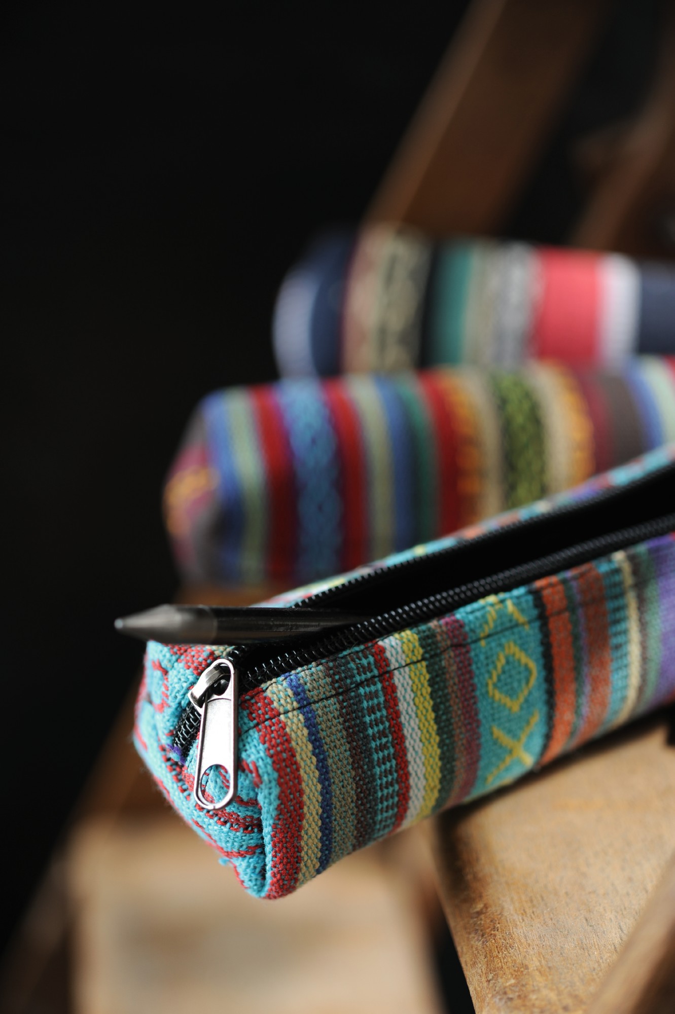 Stifteetui Nepalstyle 'Timmins', multicolor, T 21 cm, B 18 cm