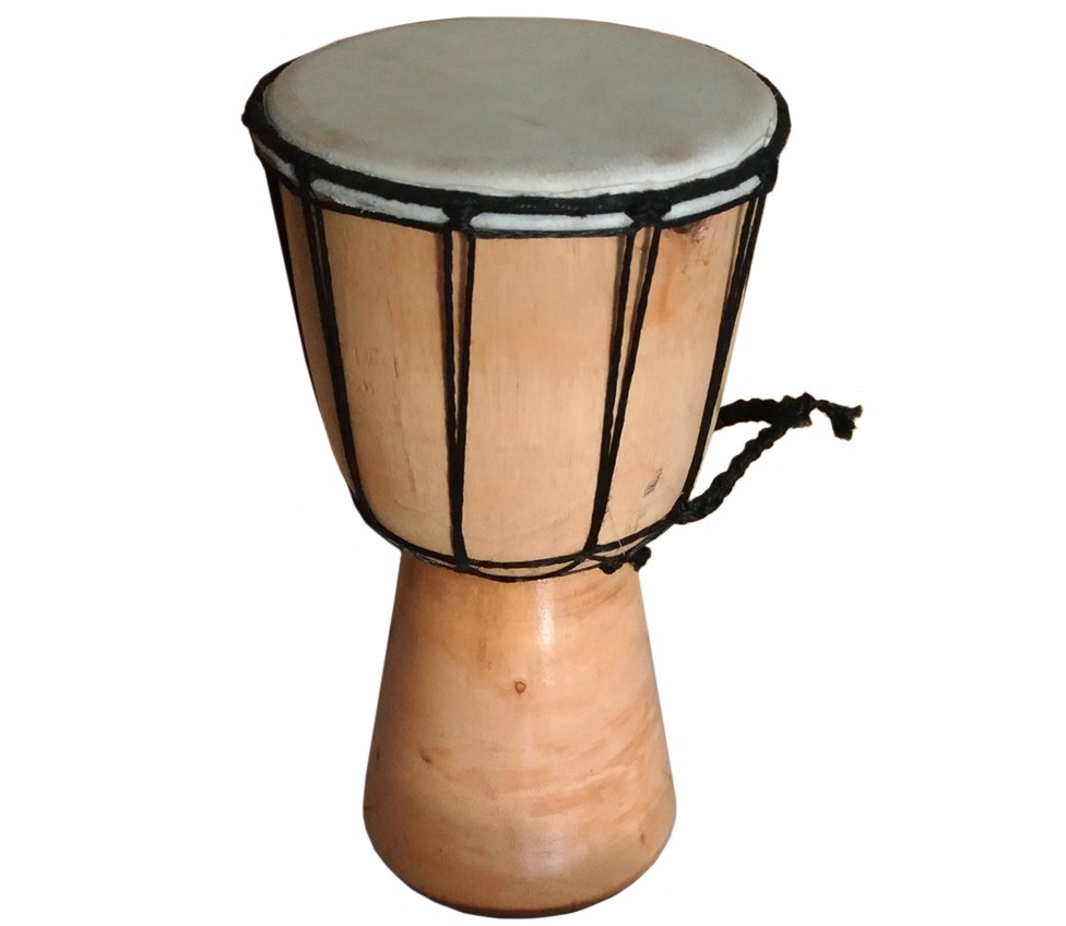 Djembe, natur, Ø 13 cm, H 25 cm