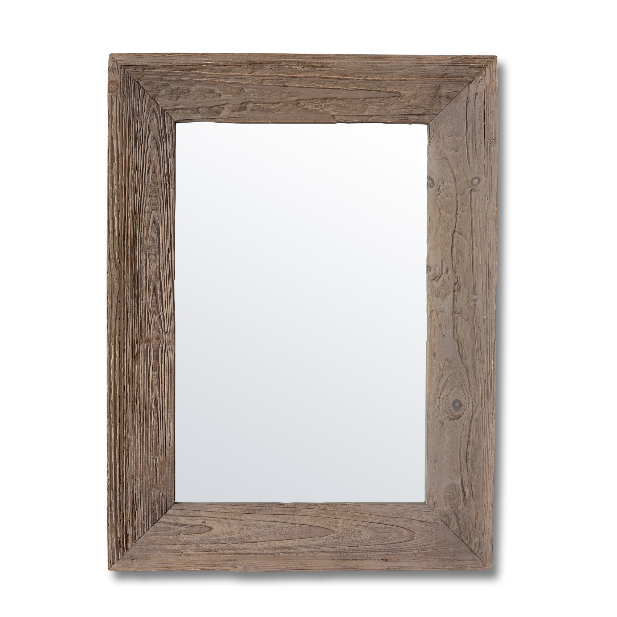 Spiegel im Holzrahmen, natur, B 60 cm, H 80 cm, T 5 cm
