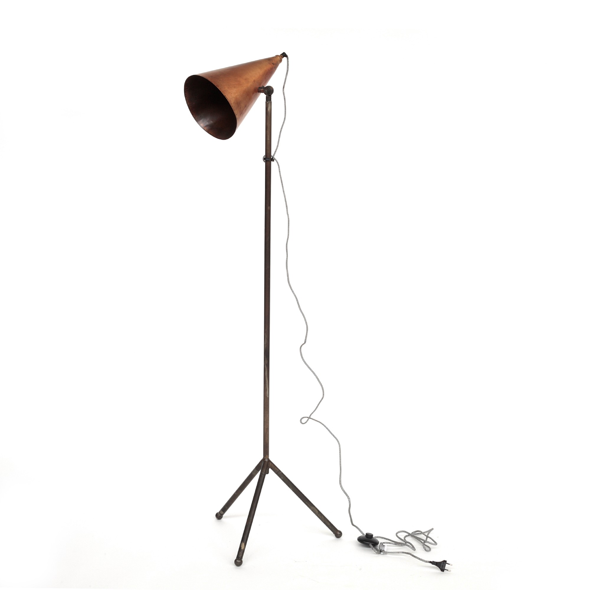 Stehleuchte 'Tinky', antik kupfer, H 135 cm, B 46 cm, T 46 cm