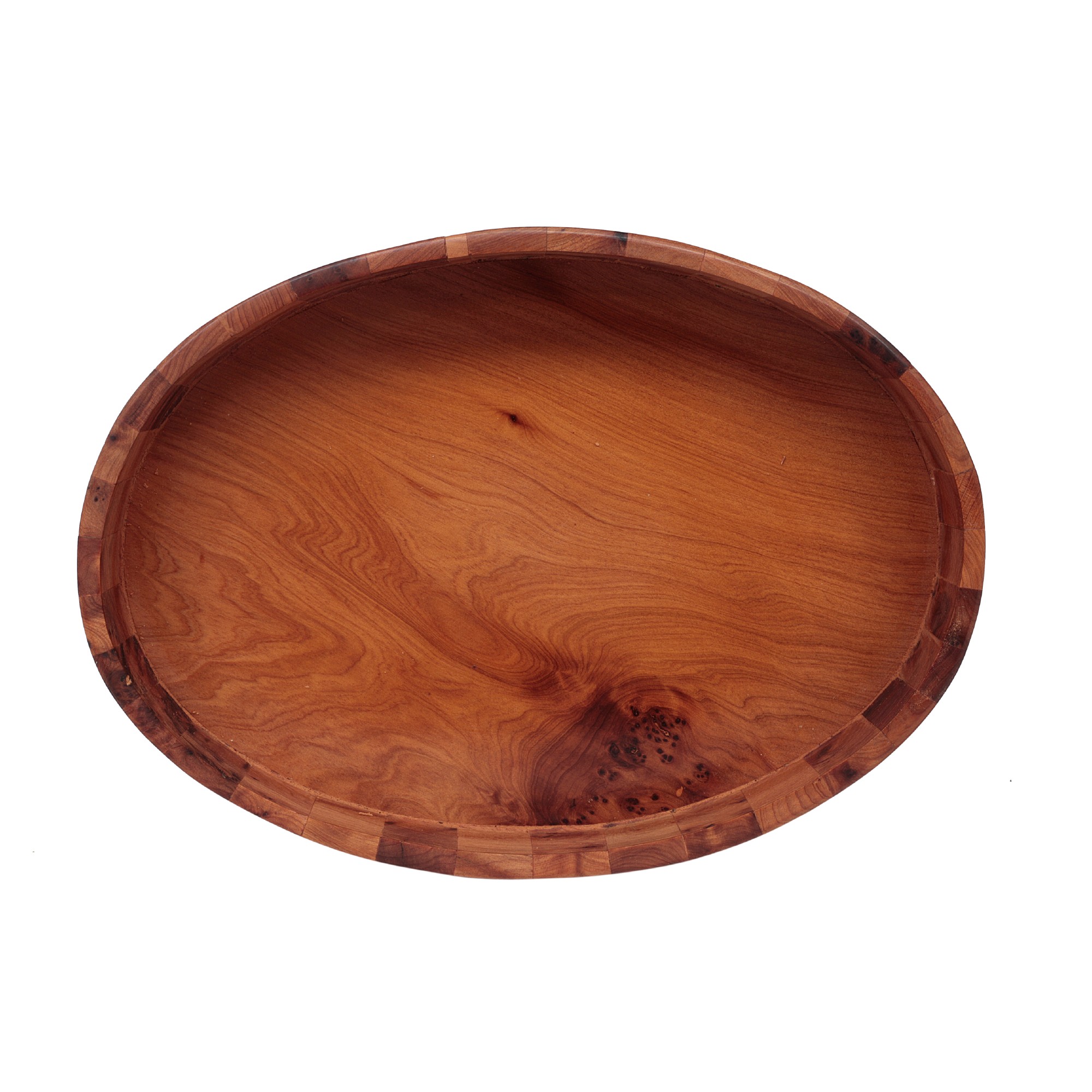 Tablett 'Thuja' L, braun, T 19,5 cm, B 27 cm, H 3,5 cm