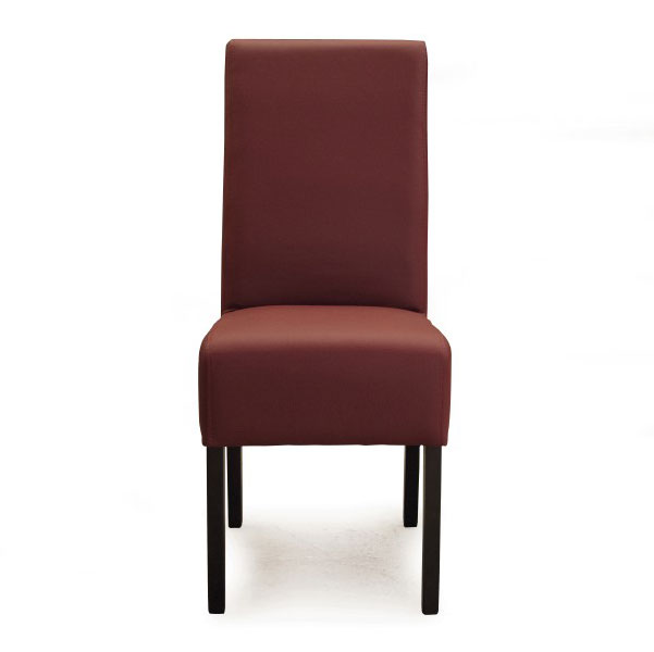 Lederstuhl 'Mendoza', rot, L 59 cm, B 43 cm, H 102 cm