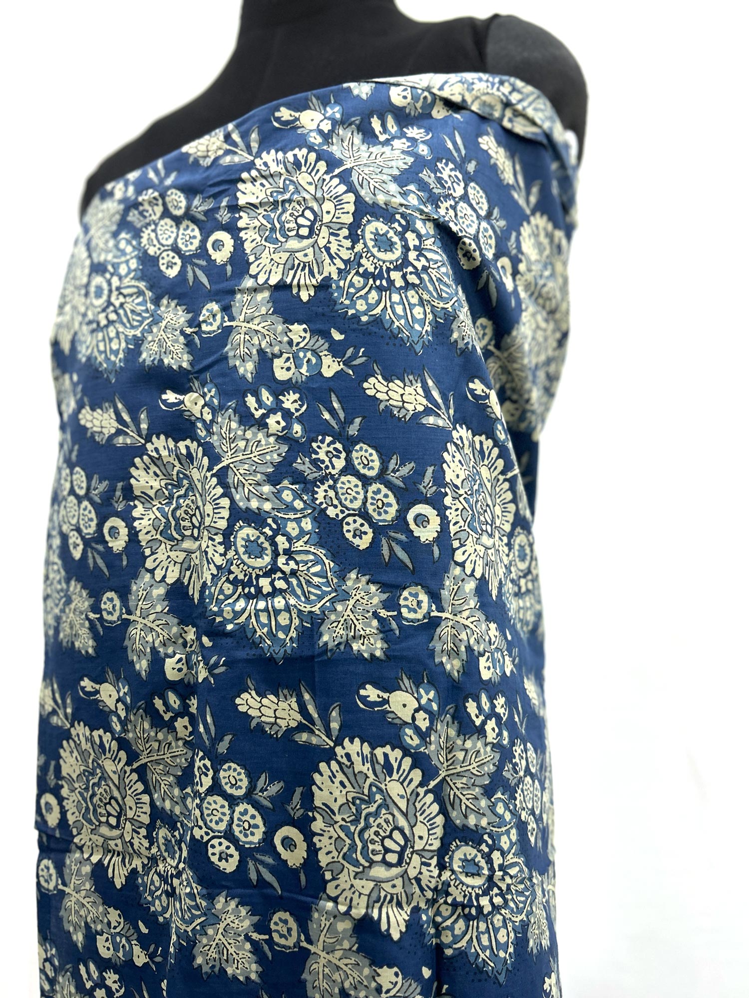 Sarong 'Ajala' blau-weiß, B 200 cm, L 100 cm