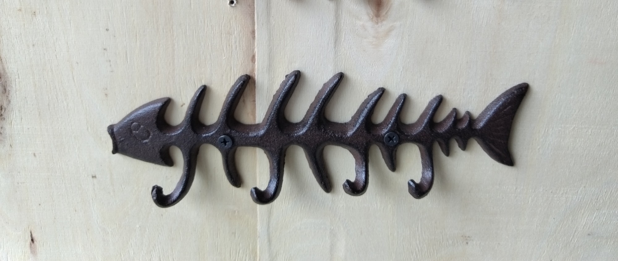 Wandhaken 'Fish Bone', B 25 cm, H 8,5 cm, T 3 cm