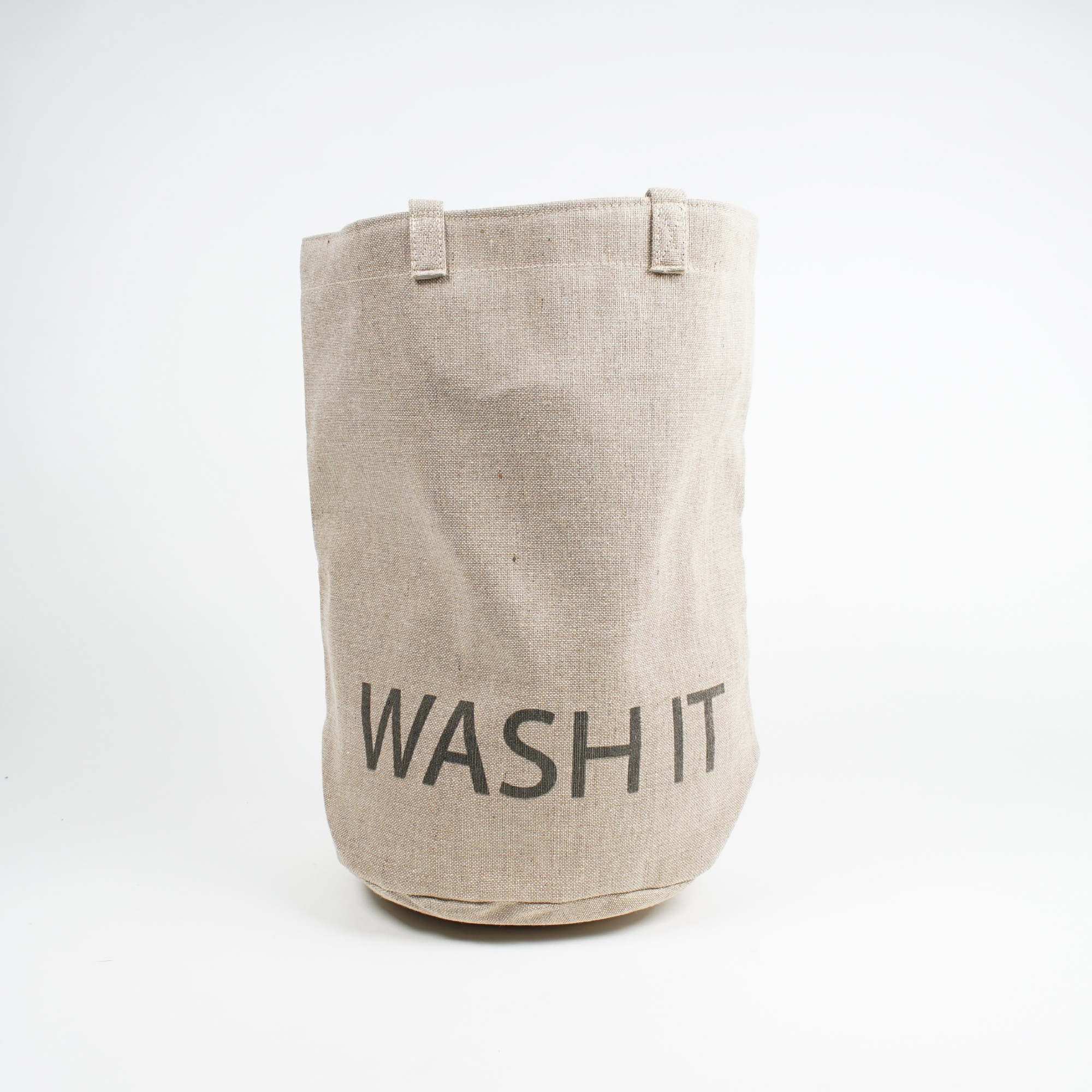 Wäschekorb 'Wash it', beige, Ø 52 cm, H 52 cm