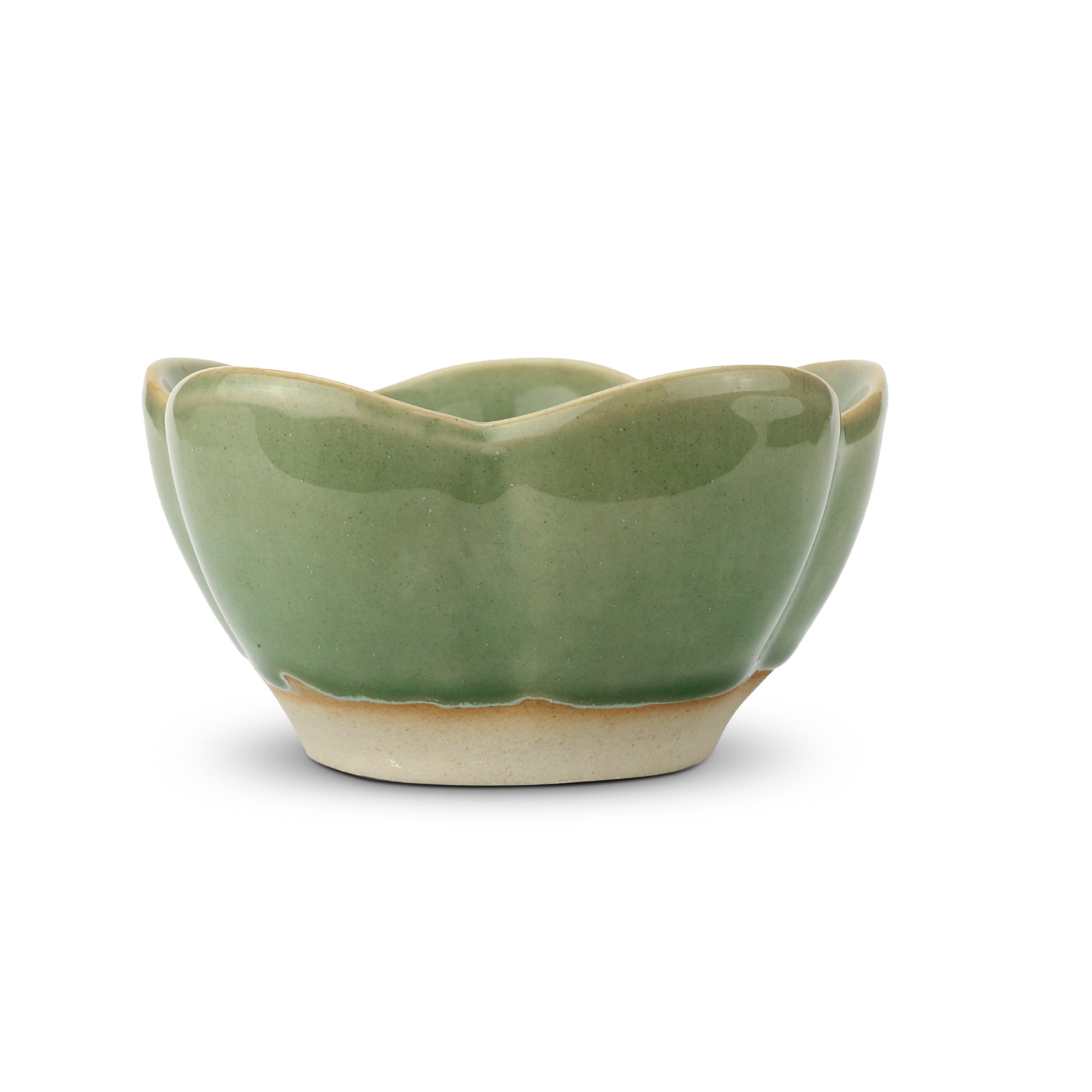 Schale 'Seerose', grün, T 13 cm, B 13 cm, H 6 cm