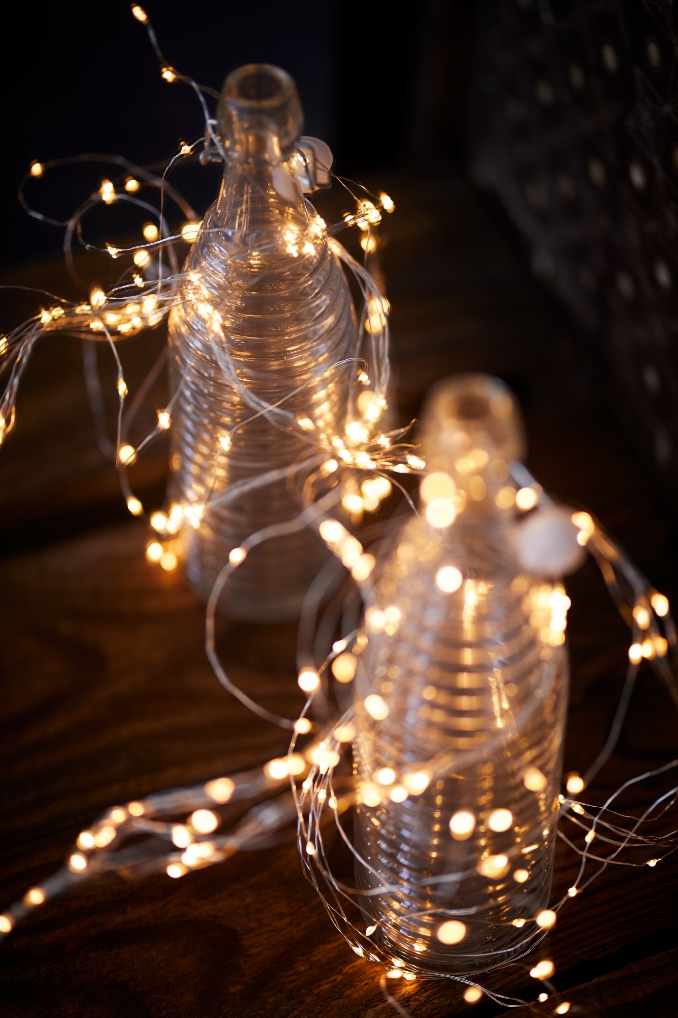 Lichtertraube 'Bertogne', 125 LED, 12 Strippen, 140 cm