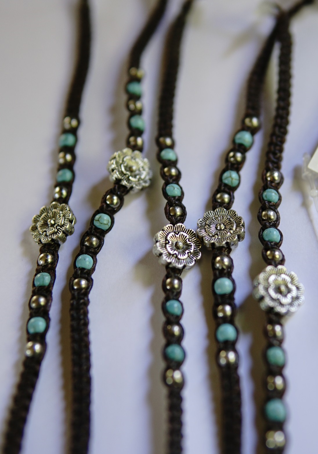 Armband 'Jasmin', braun, silber