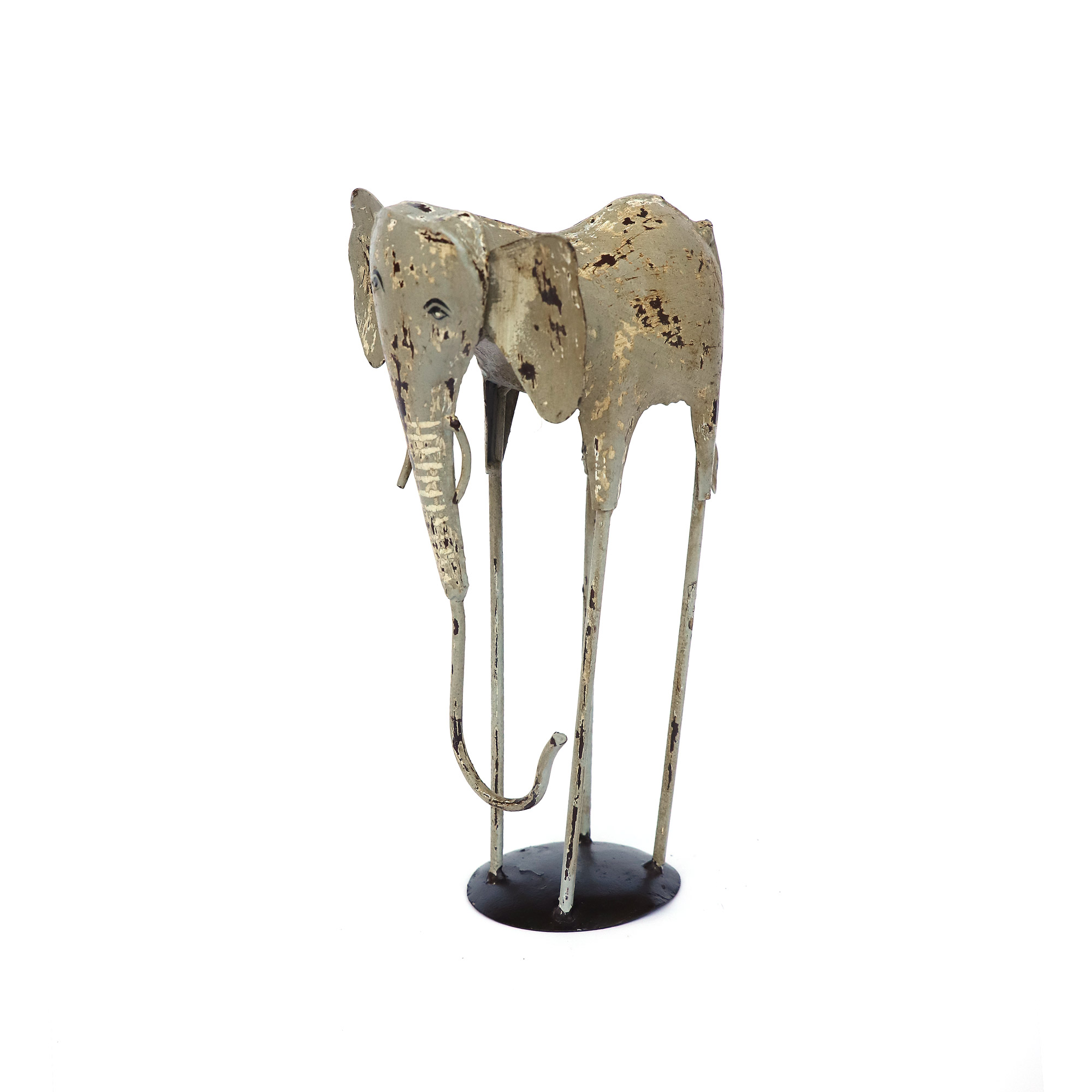 Figur 'Elefant', vintage grau, H 37 cm, B 18 cm, L 13 cm