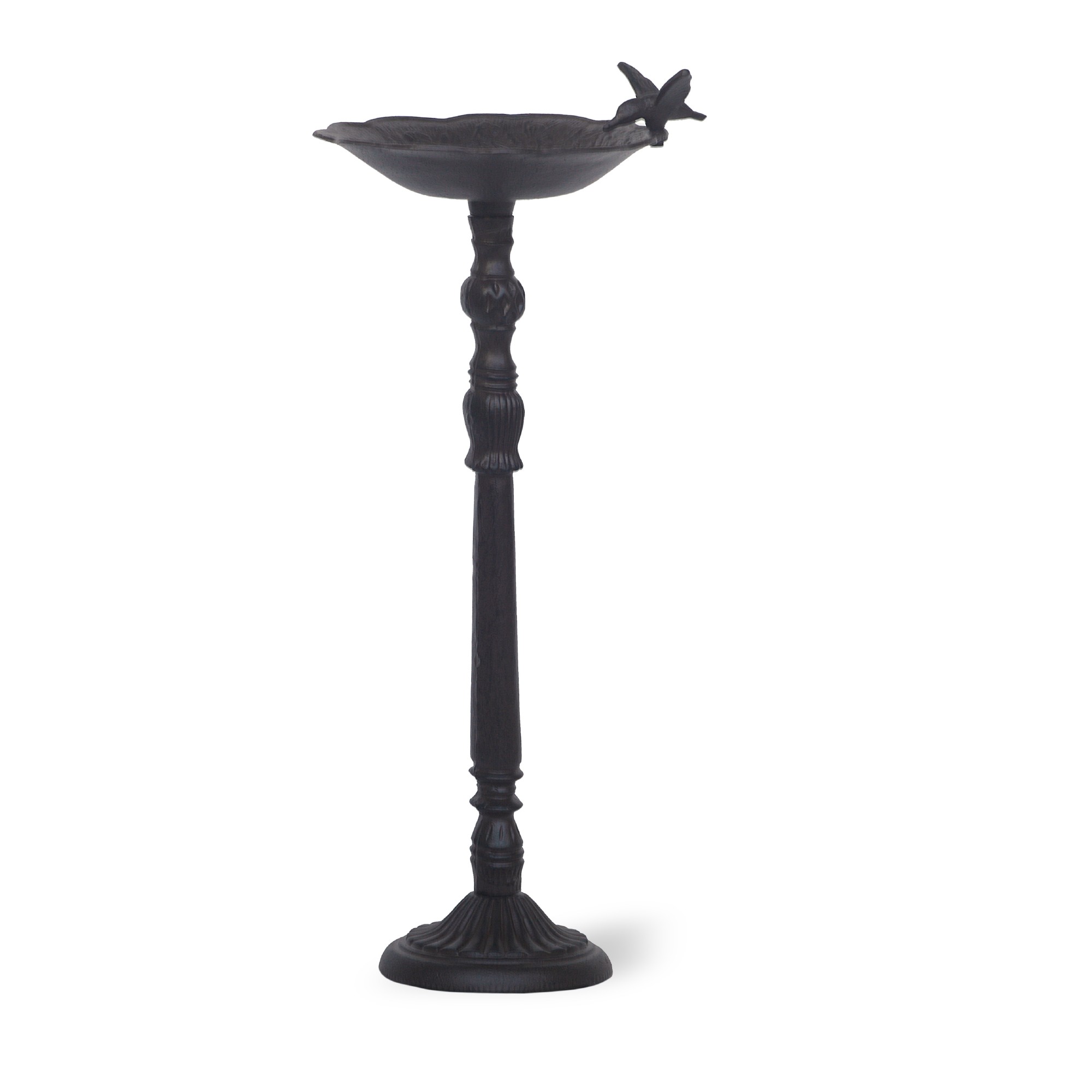 Vogelfutterschale 'Malea', schwarz, T 25 cm, B 25 cm, H 66 cm