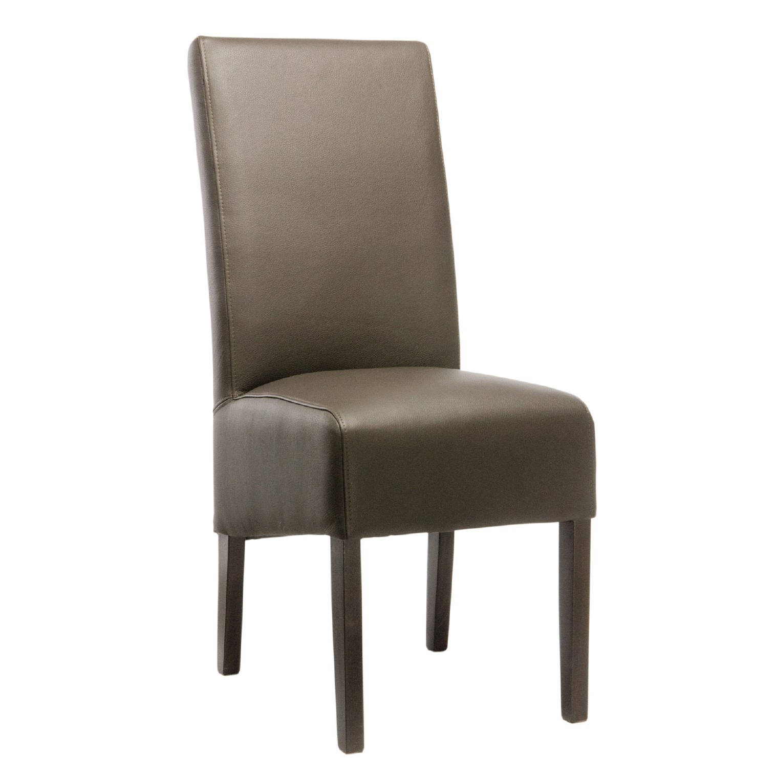Lederstuhl 'Mendoza', caféfarben, L 59 cm, B 43 cm, H 102 cm
