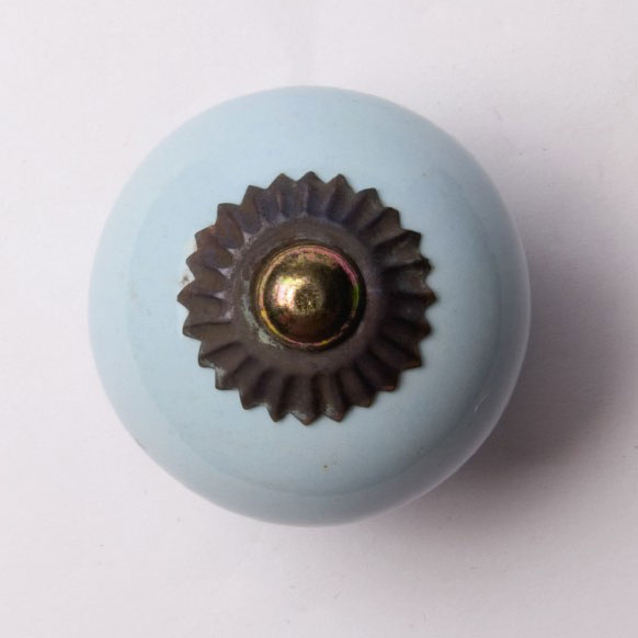Türknauf rund, hellblau, Ø 3,5 cm