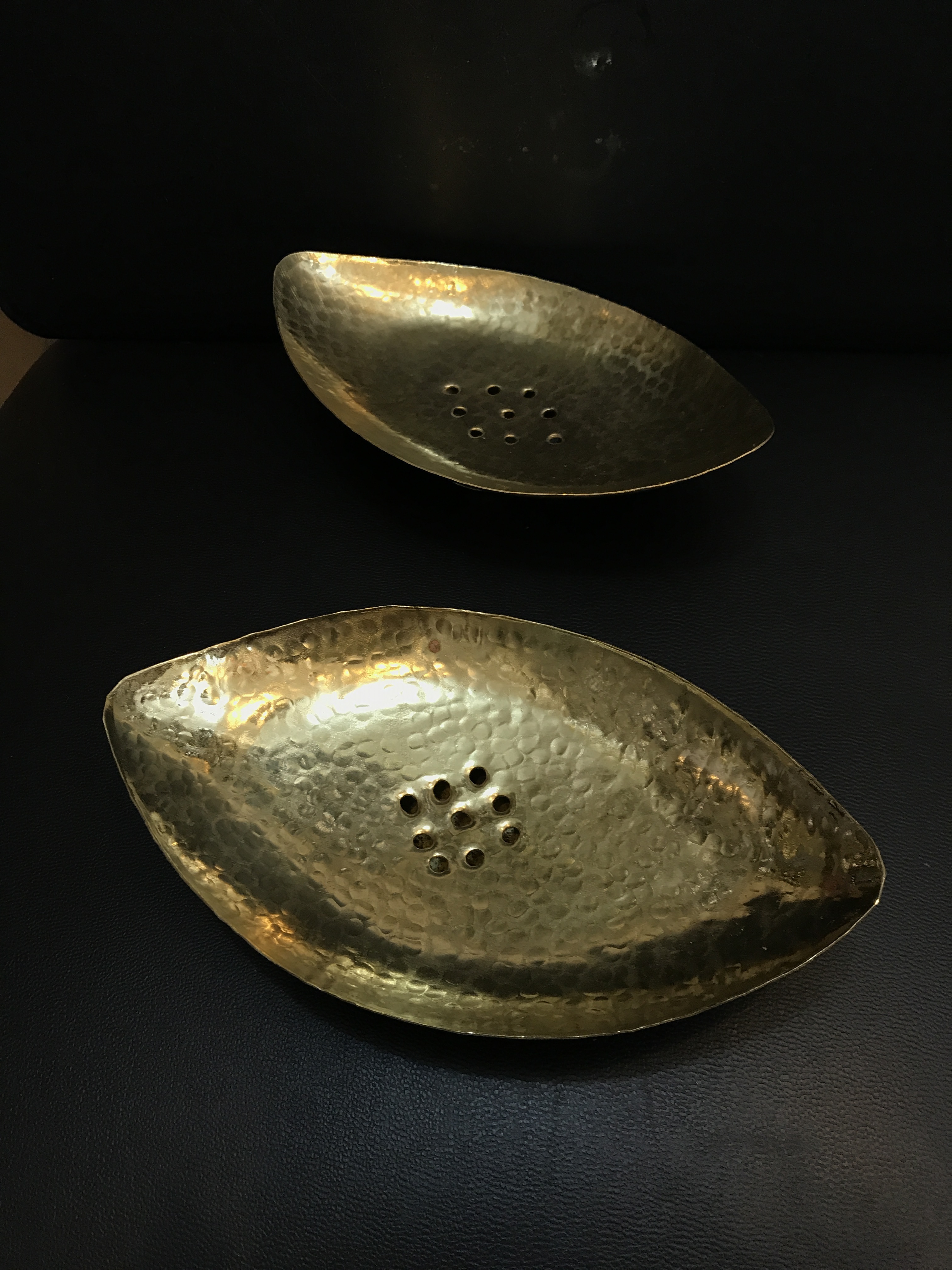 Seifenschale 'Fisch', gold, B 14 cm, B 8 cm, H 3 cm