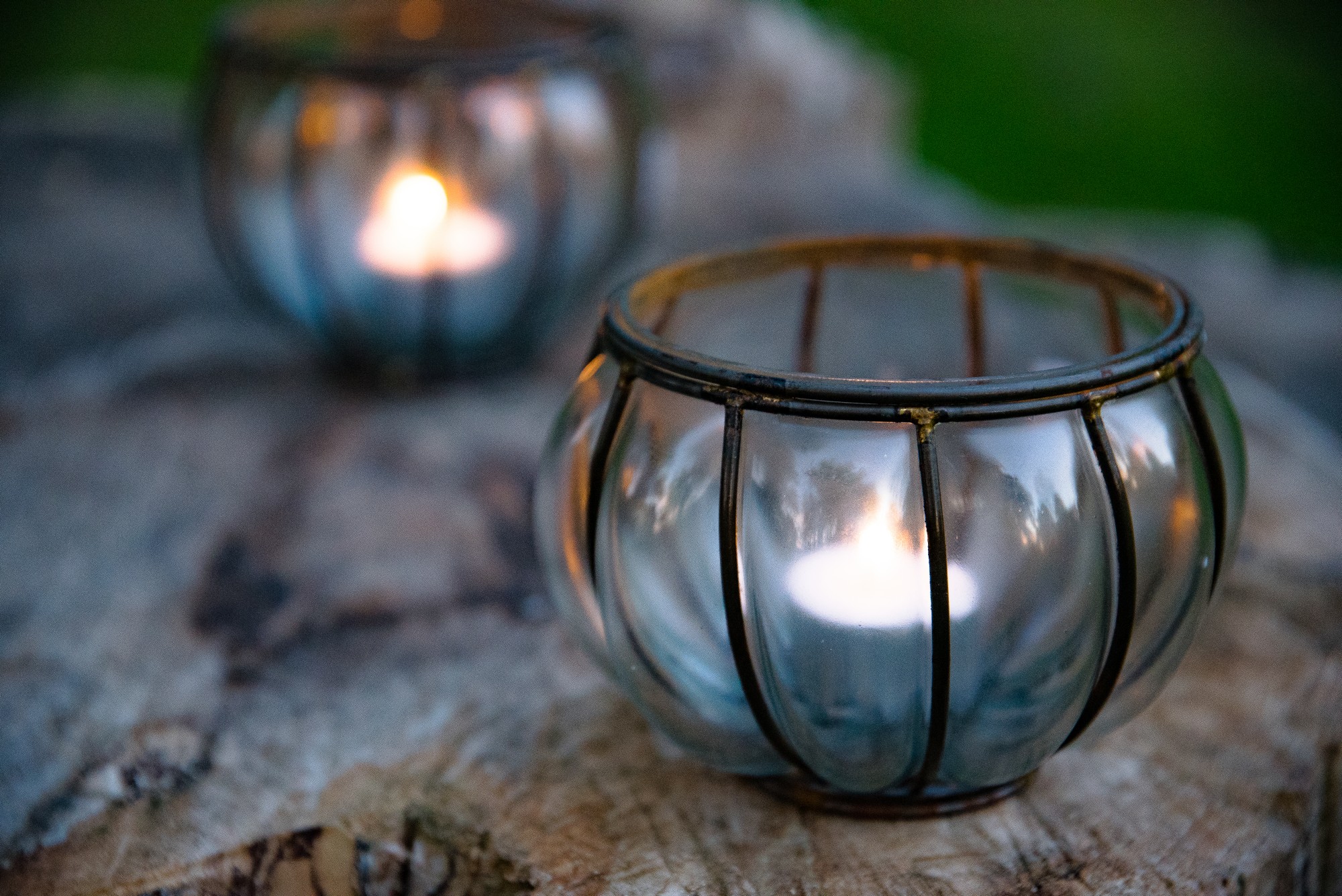 Windlicht 'Clera', mundgeblasen, Ø 12 cm, H 9 cm
