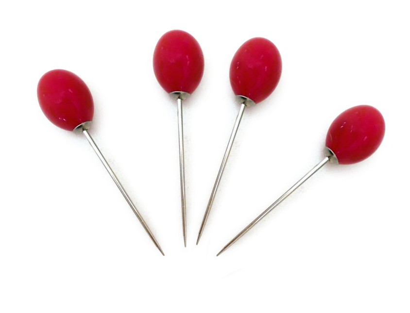 Pieker 'Becco', rot, T 8,5 cm, B 2 cm, H 2 cm