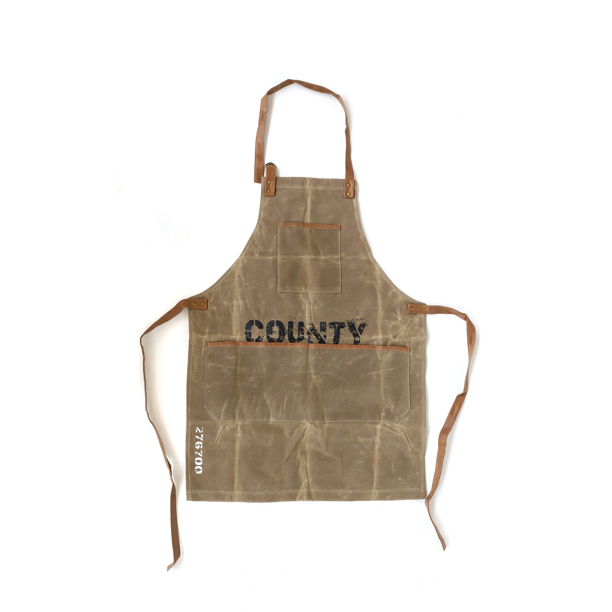 Schürze 'County', braun, H 90 cm, B 65 cm