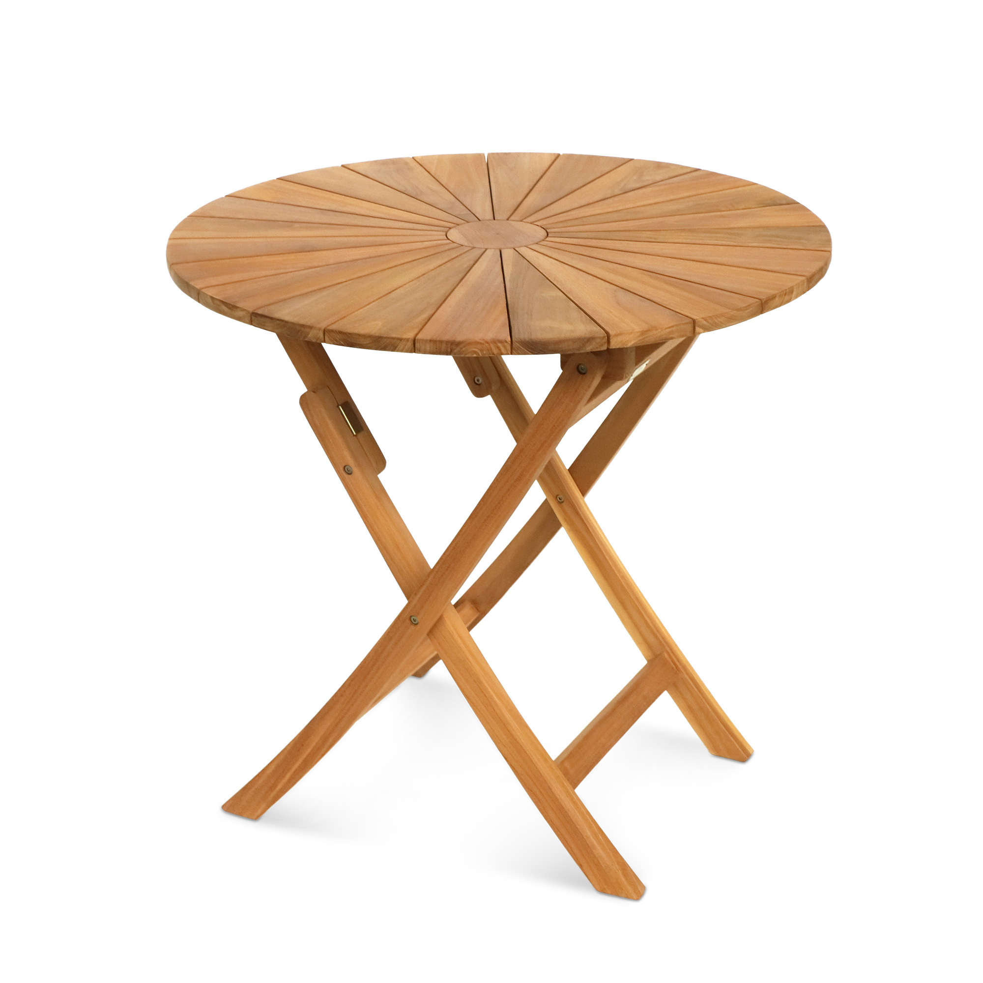 Runder Klapp-Gartentisch 'Söderberg' aus Teak, natur, Ø 80 cm, H 75 cm