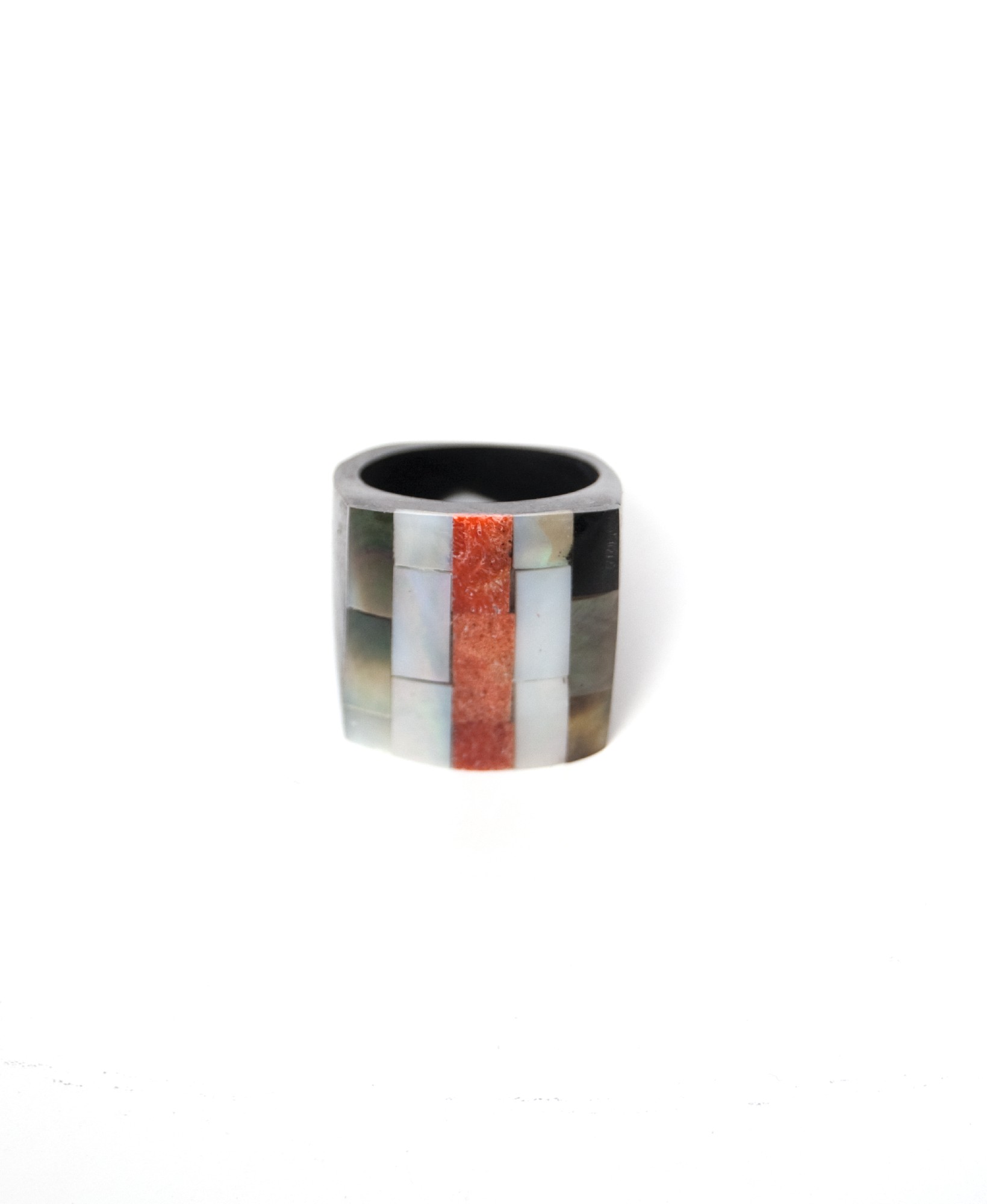 Ring 'Perlmuttmosaik', multicolor