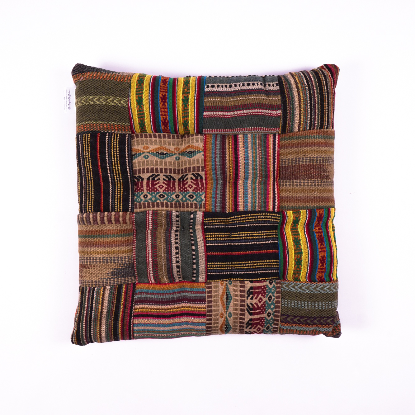Handgewebtes Kissen '60s', multicolor, L 40 cm, B 40 cm