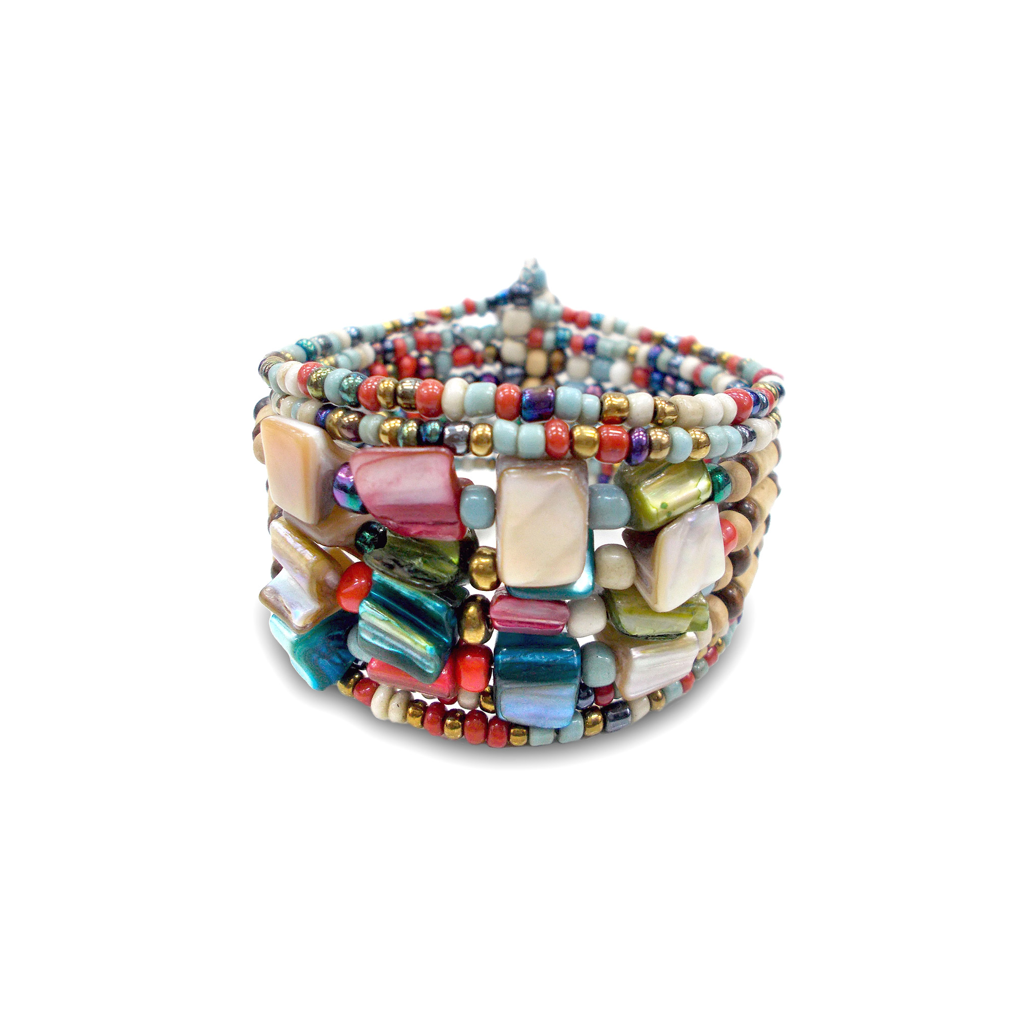 Armband 'Rubine', multicolor, L 9 cm, B 4 cm, H 2 cm