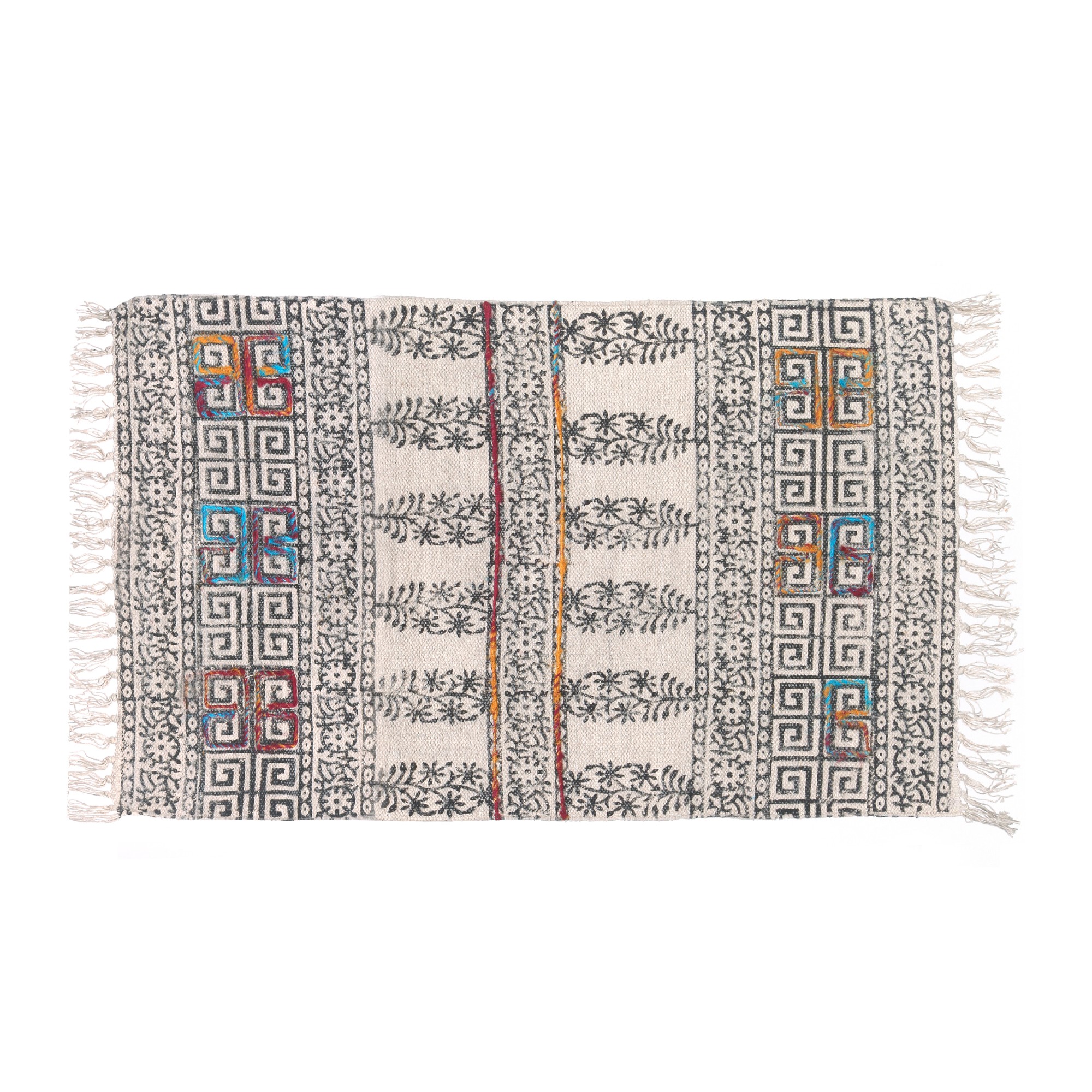 Mini-Rug 'Sullia', handbedruckt, T 60 cm, B 90 cm
