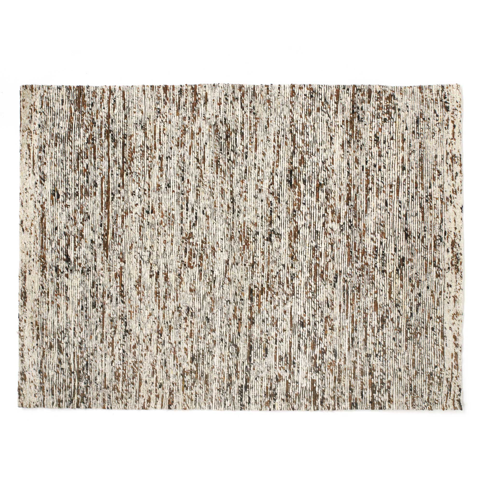 Woll-Teppich 'Eraste', braun-weiß, B 240 cm, L 170 cm