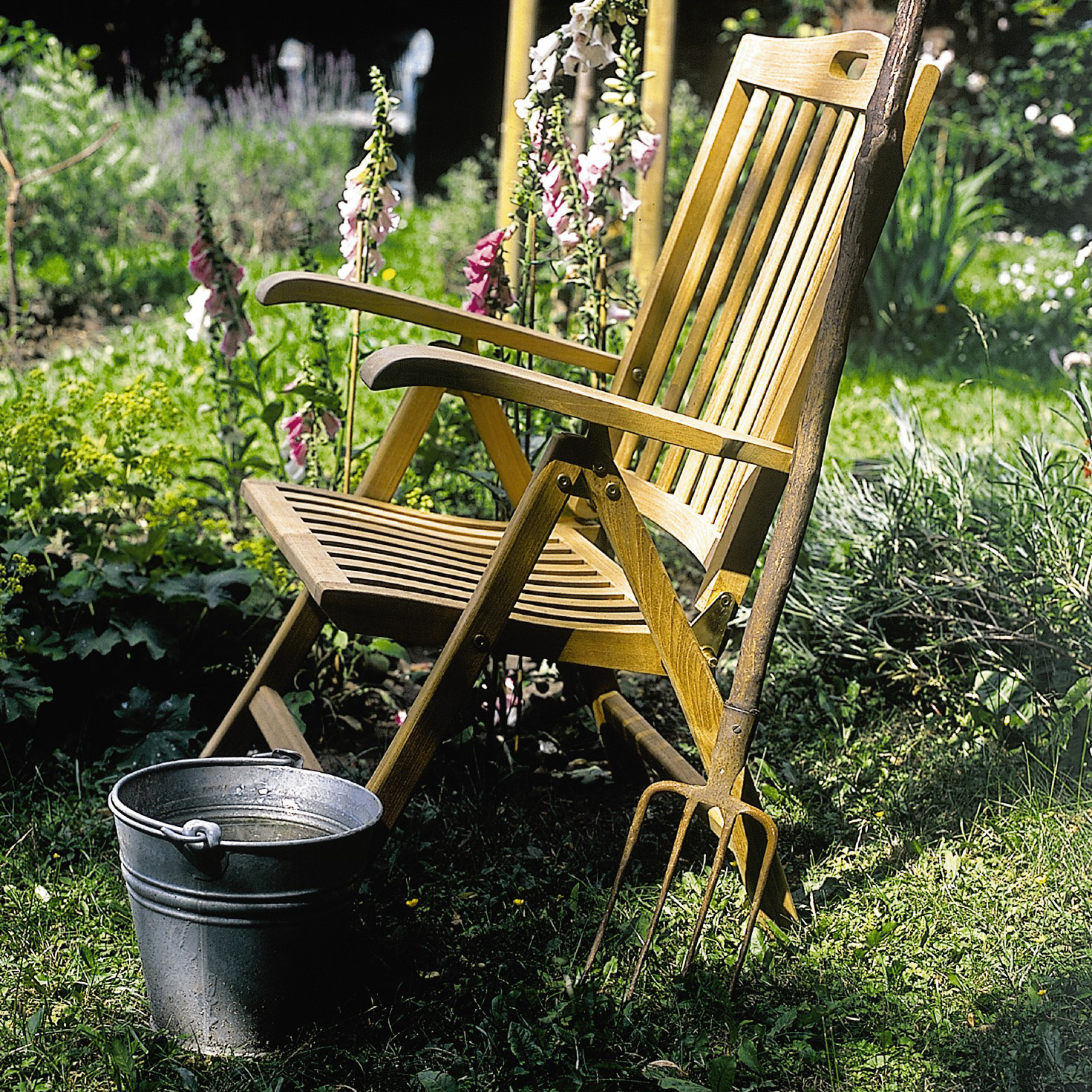 Stuhl 'Kierkegaard de Luxe', natur, B 63 cm, H 110 cm, L 67 cm