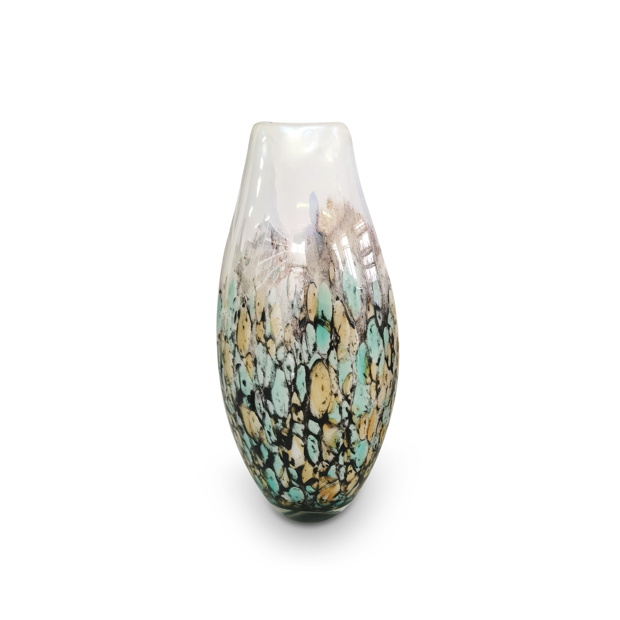Glasvase 'Delicate', multicolor, H 44 cm, B 19 cm, T 12 cm