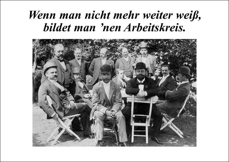 Postkarte 'Arbeitskreis'
