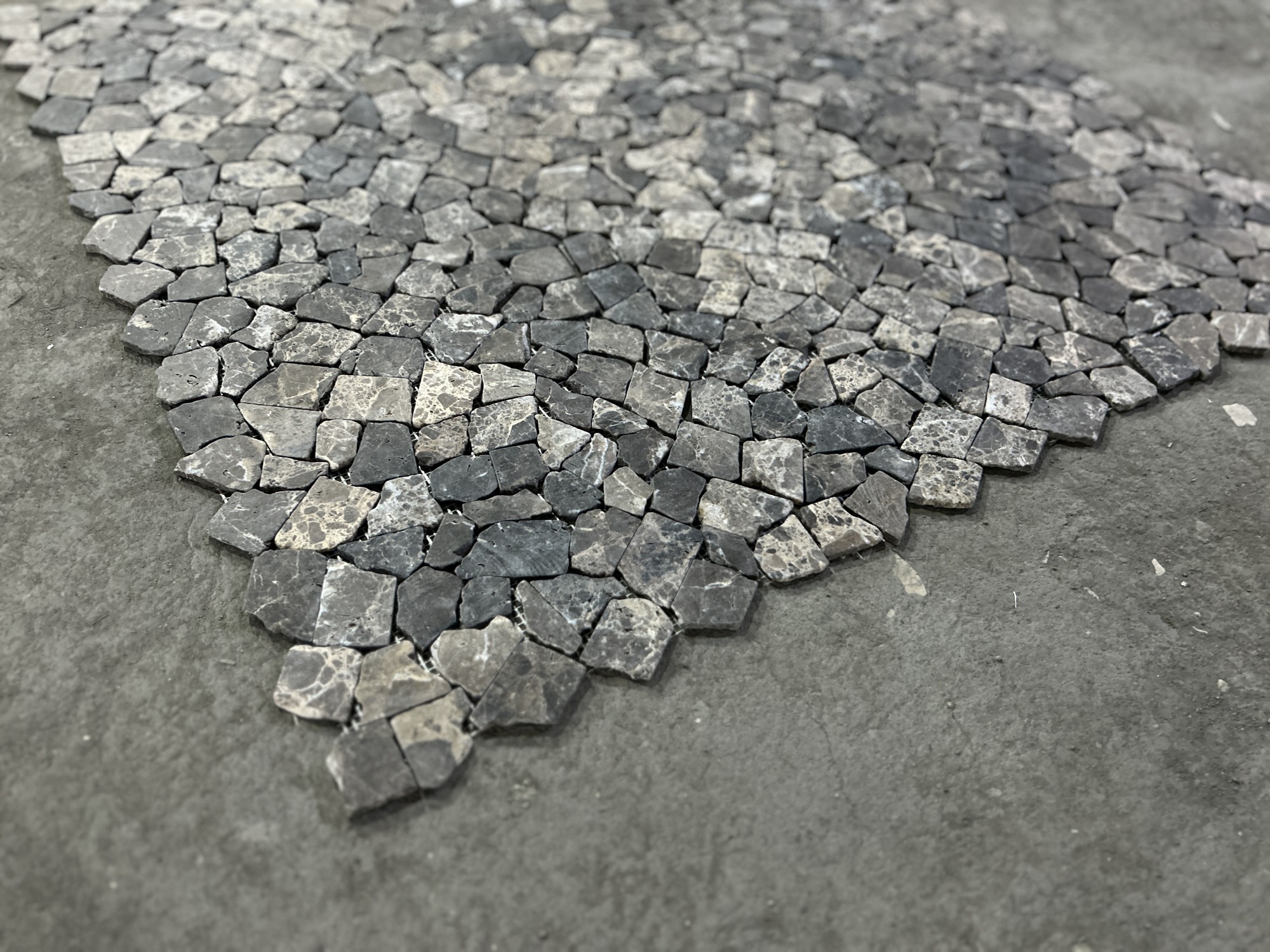 Naturstein Mosaik, dunkelgrau, 30,5 cm x 30,5 cm, 1 m²