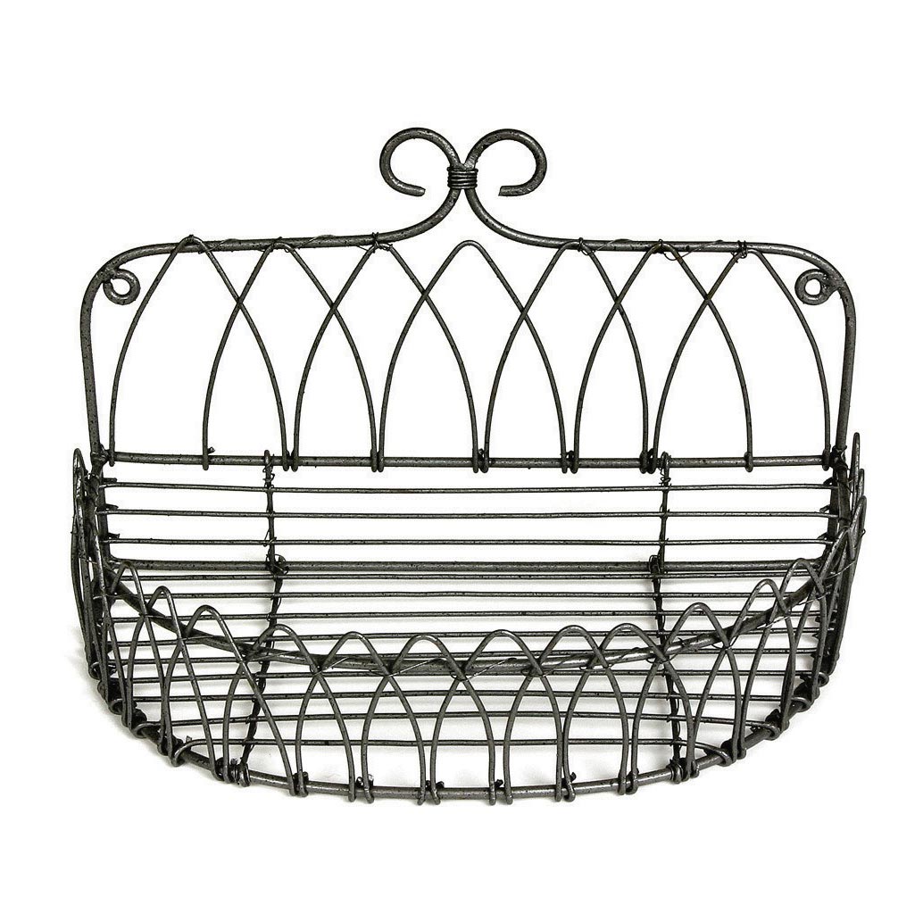 Drahtwandkorb, antik-braun, L 11 cm, B 23 cm, H 14,5 cm