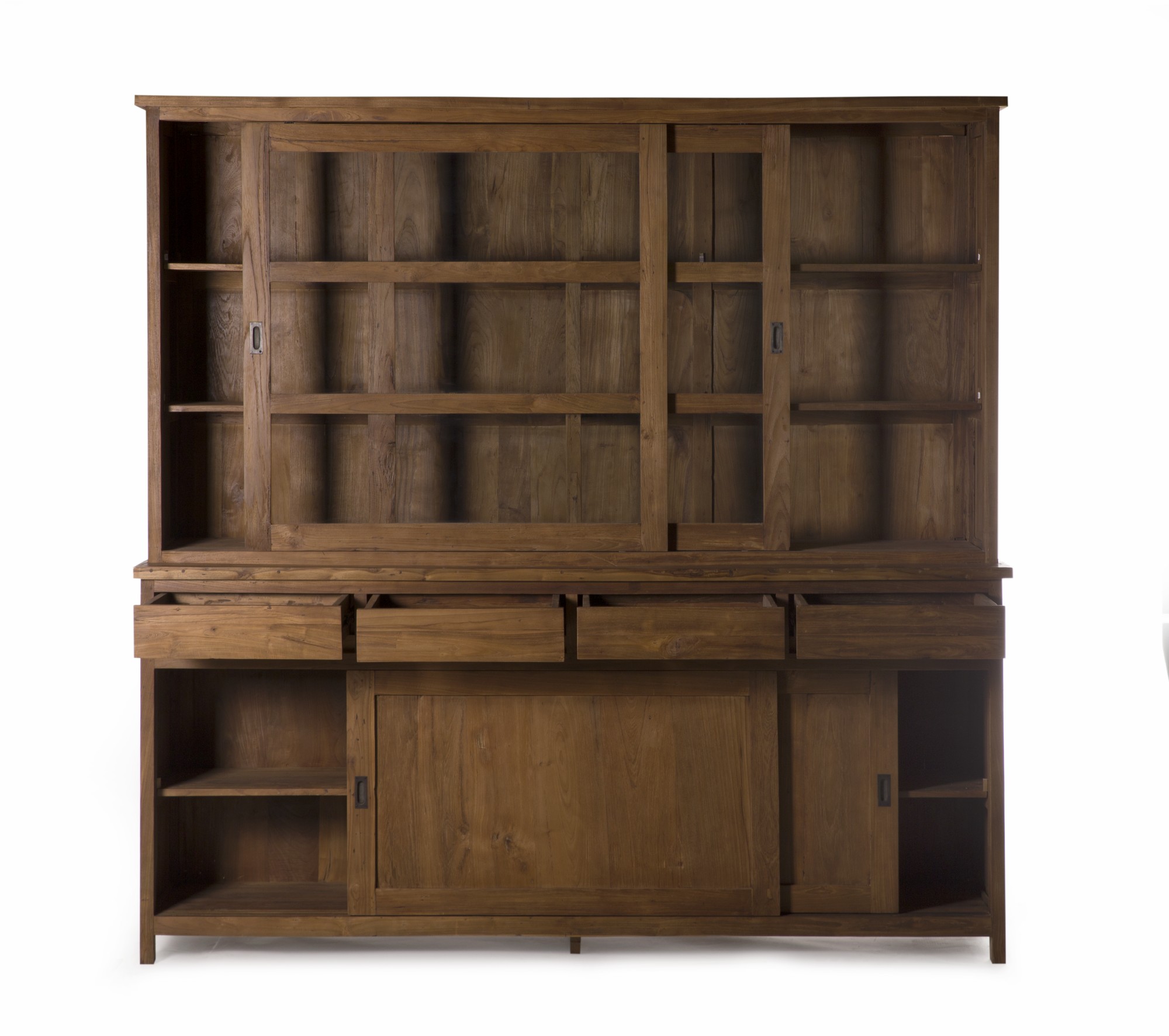 Schrank, Teakholz, B 220 cm, H 220 cm, L 50 cm