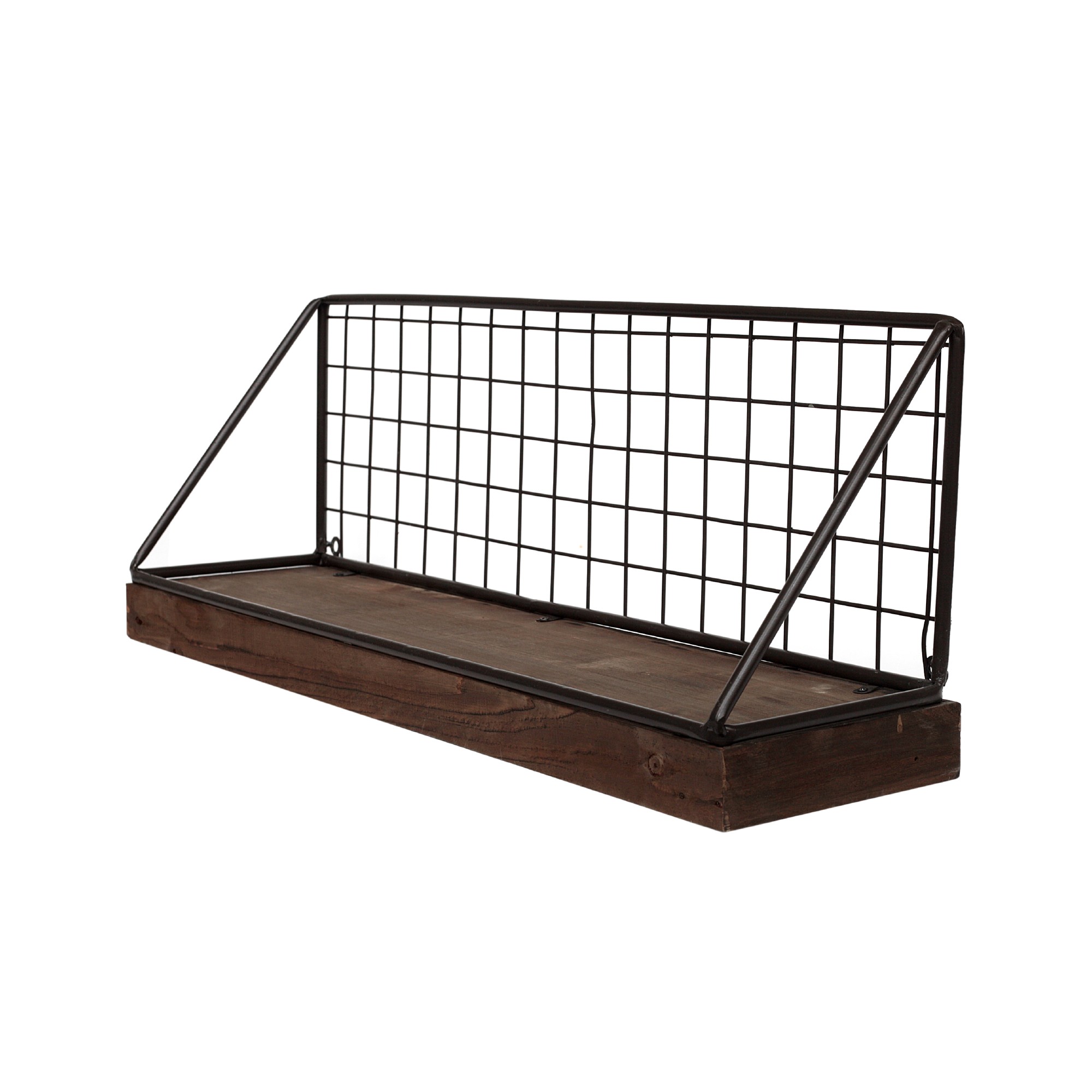 Wandregal, braun, B 65 cm, H 25 cm, L 16 cm