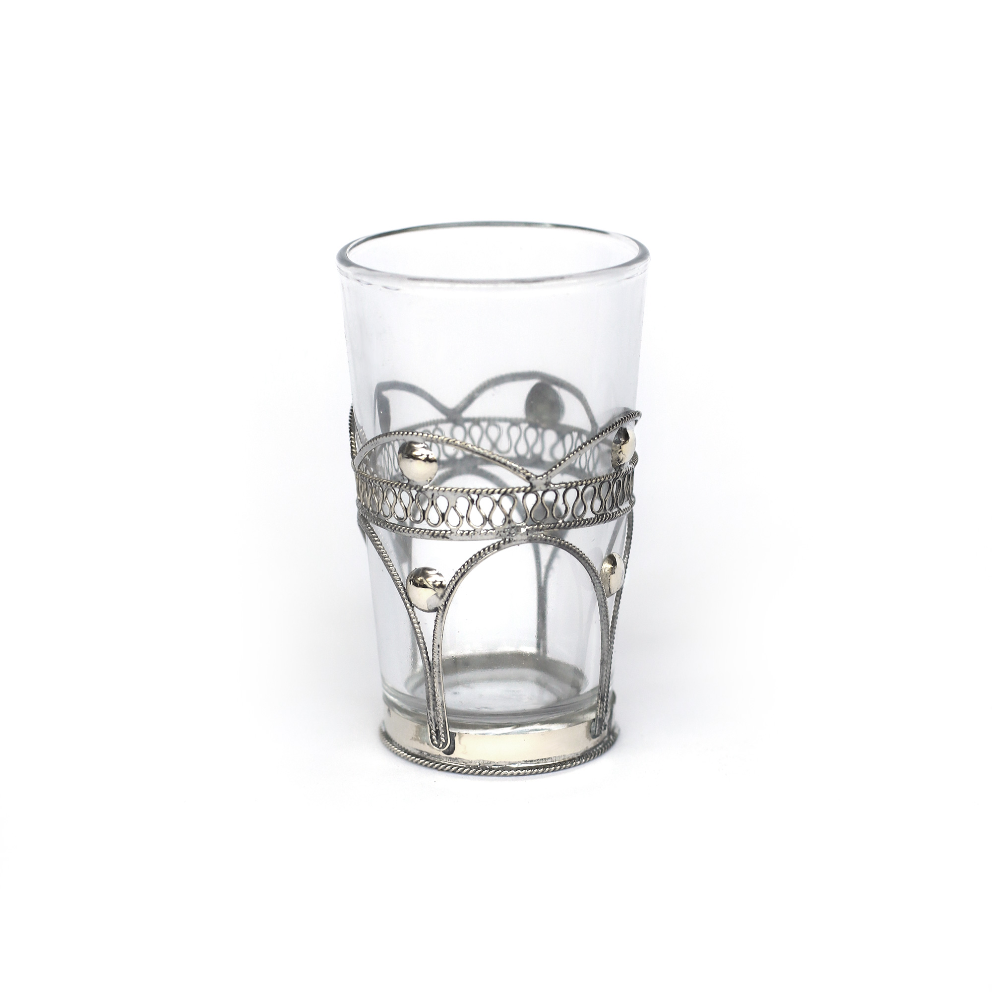 Teeglas 'Tokyo', silber, H 8 cm, Ø 5 cm