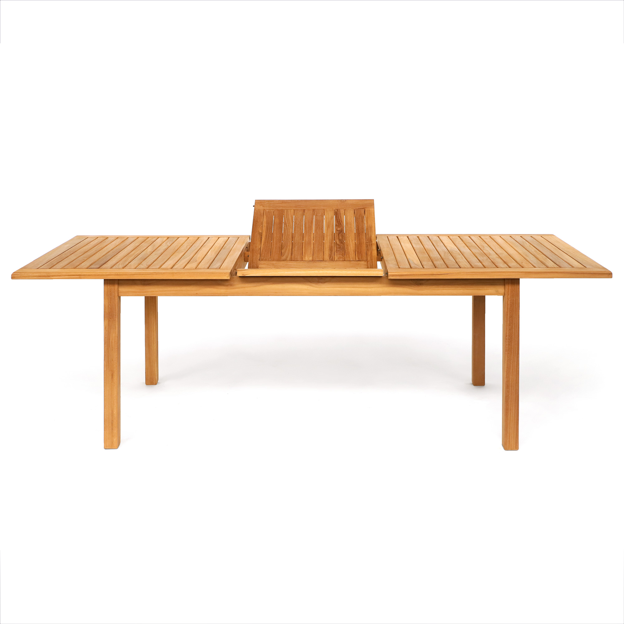 Auszieh-Gartentisch 'Ansgar', Teak, B 180 / 240 cm, L 100 cm, H 75 cm
