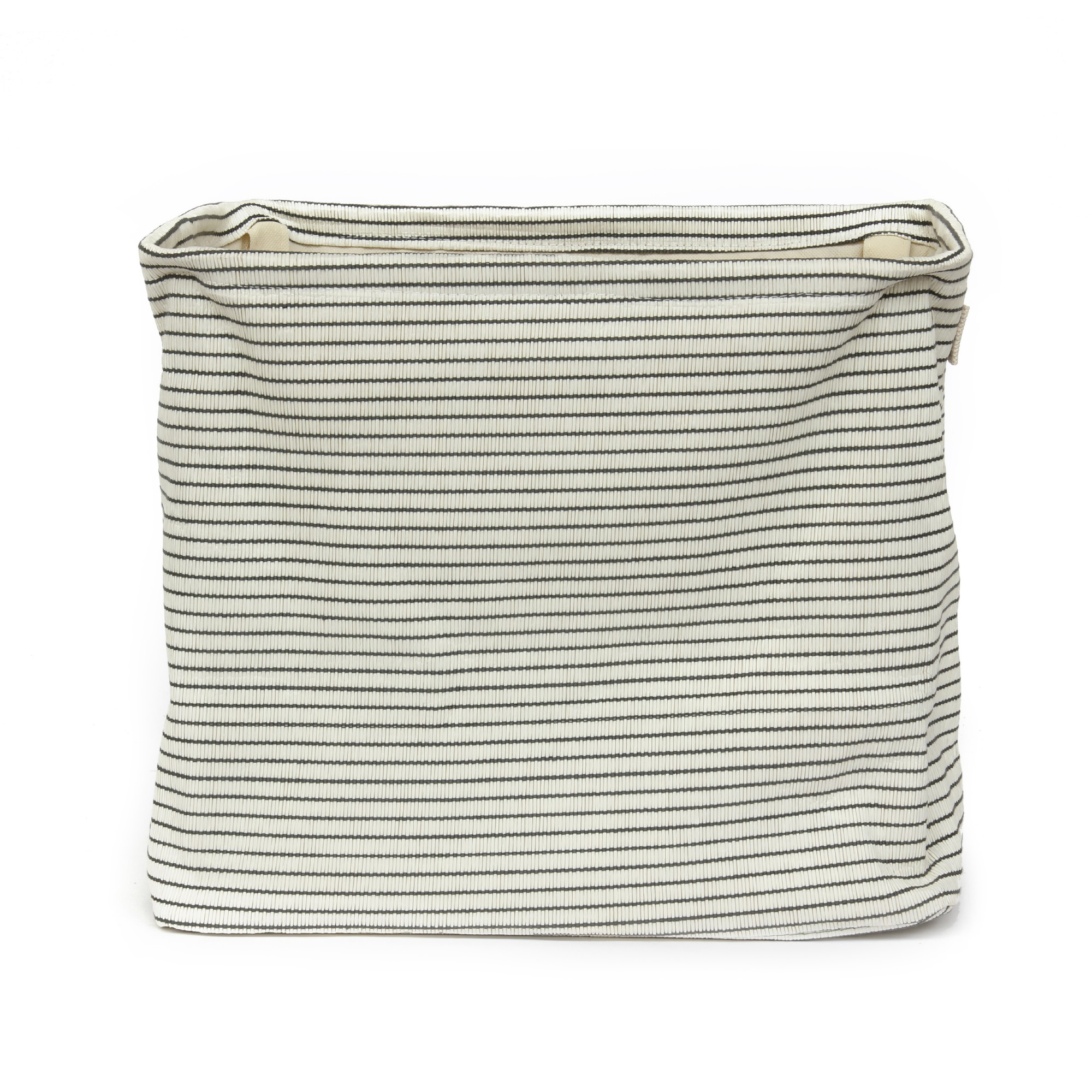 Aufbewahrungskorb 'Lokeren' XL, creme, grau, T 30 cm, B 40 cm, H 34 cm
