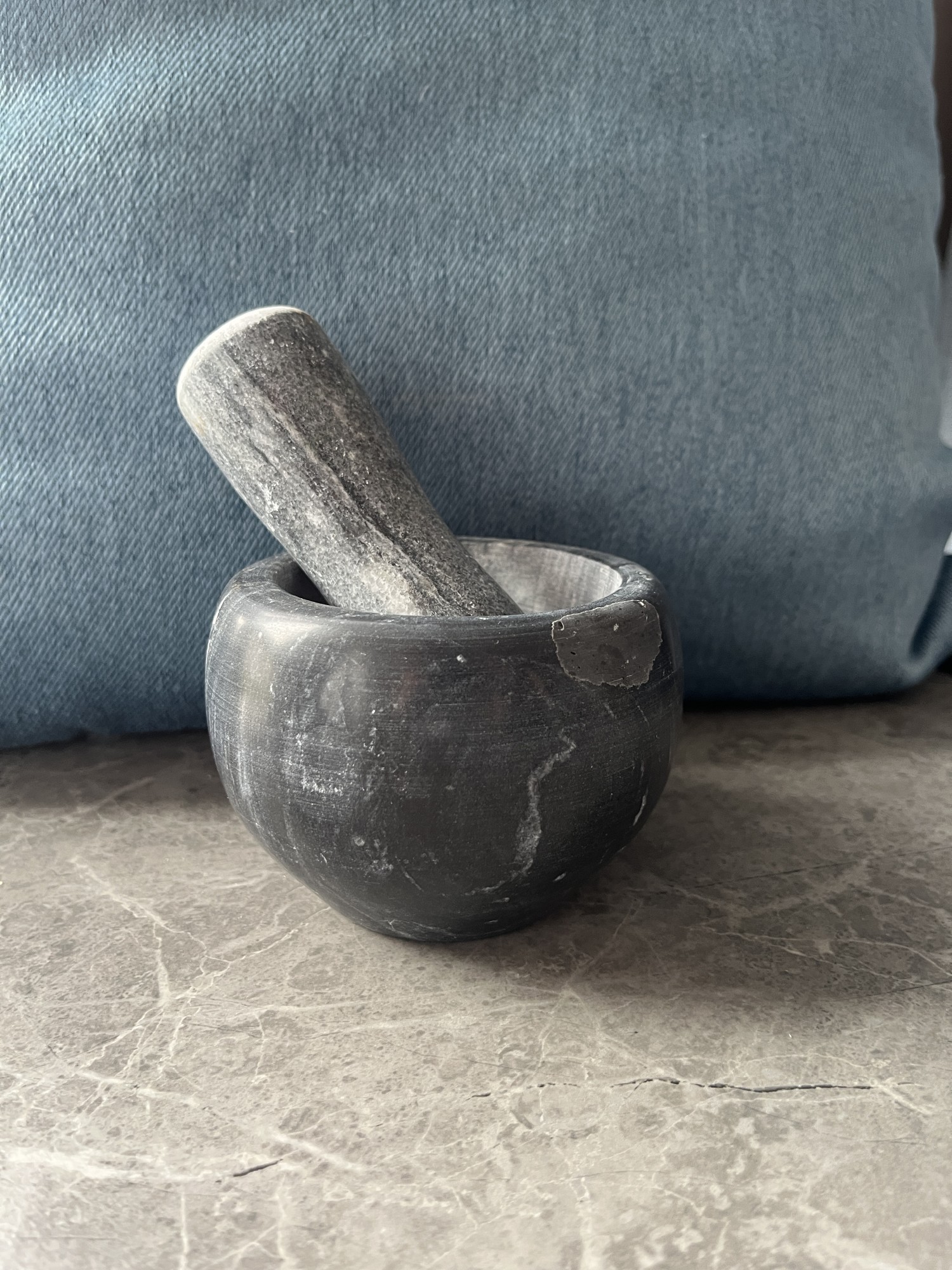Mörser 'Rivik' aus Granit, Ø 11 cm, H 7,5 cm