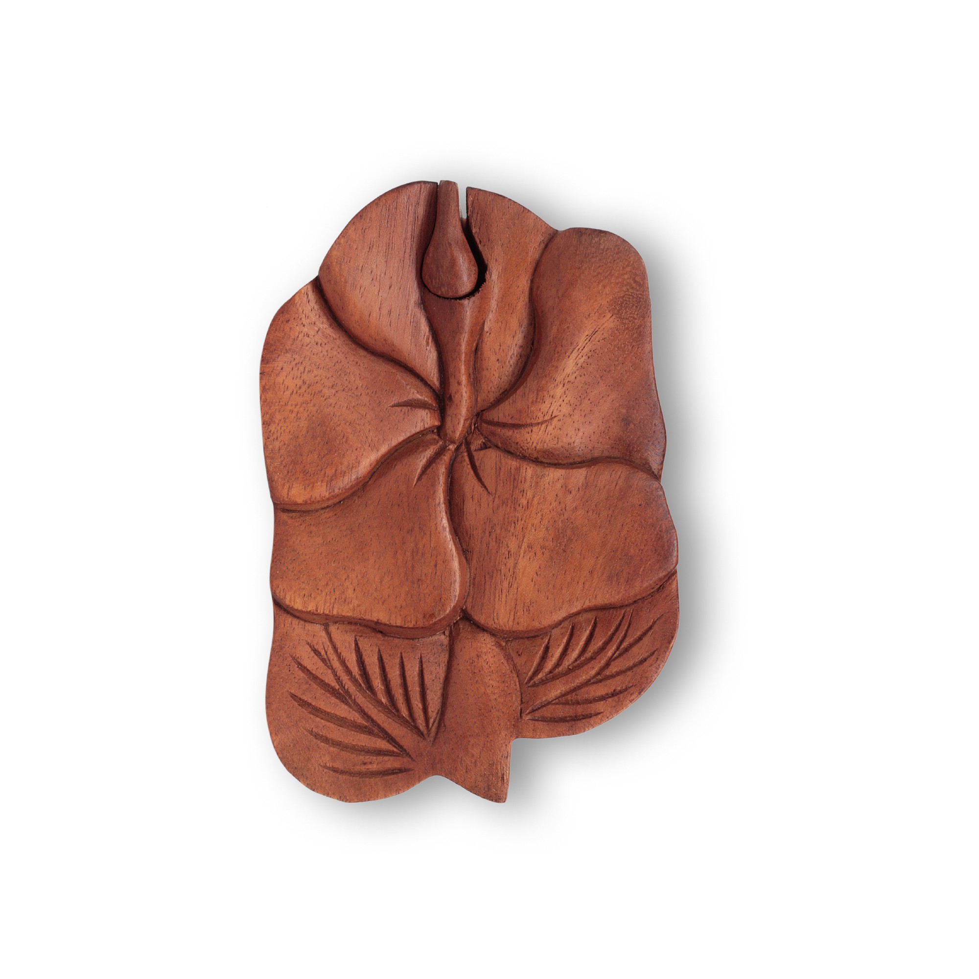 Secret Box 'Flower', natur, T 12 cm, B 8 cm, H 6 cm