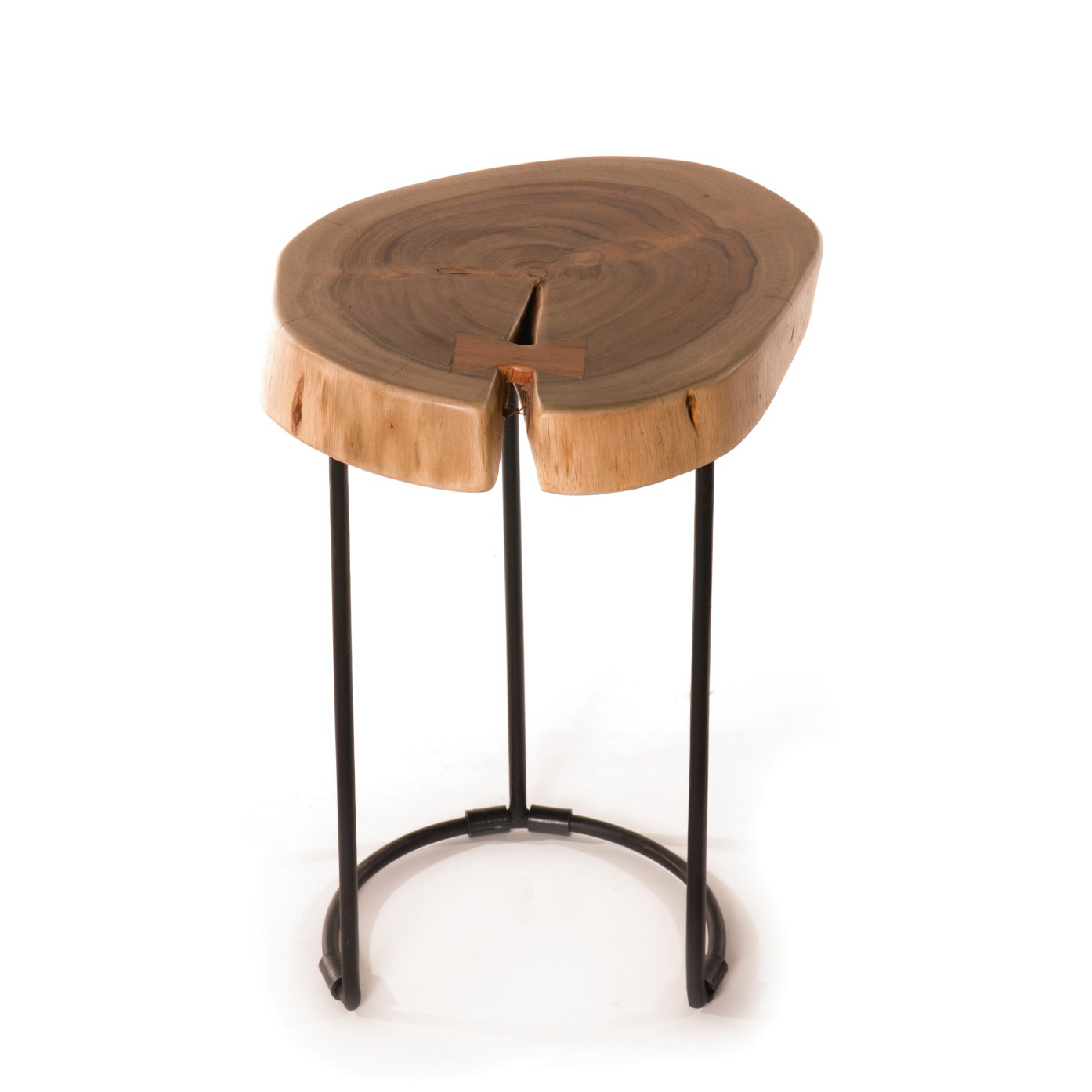 Beistelltisch 'Kadri' S, braun, Ø 28 cm, H 40 cm