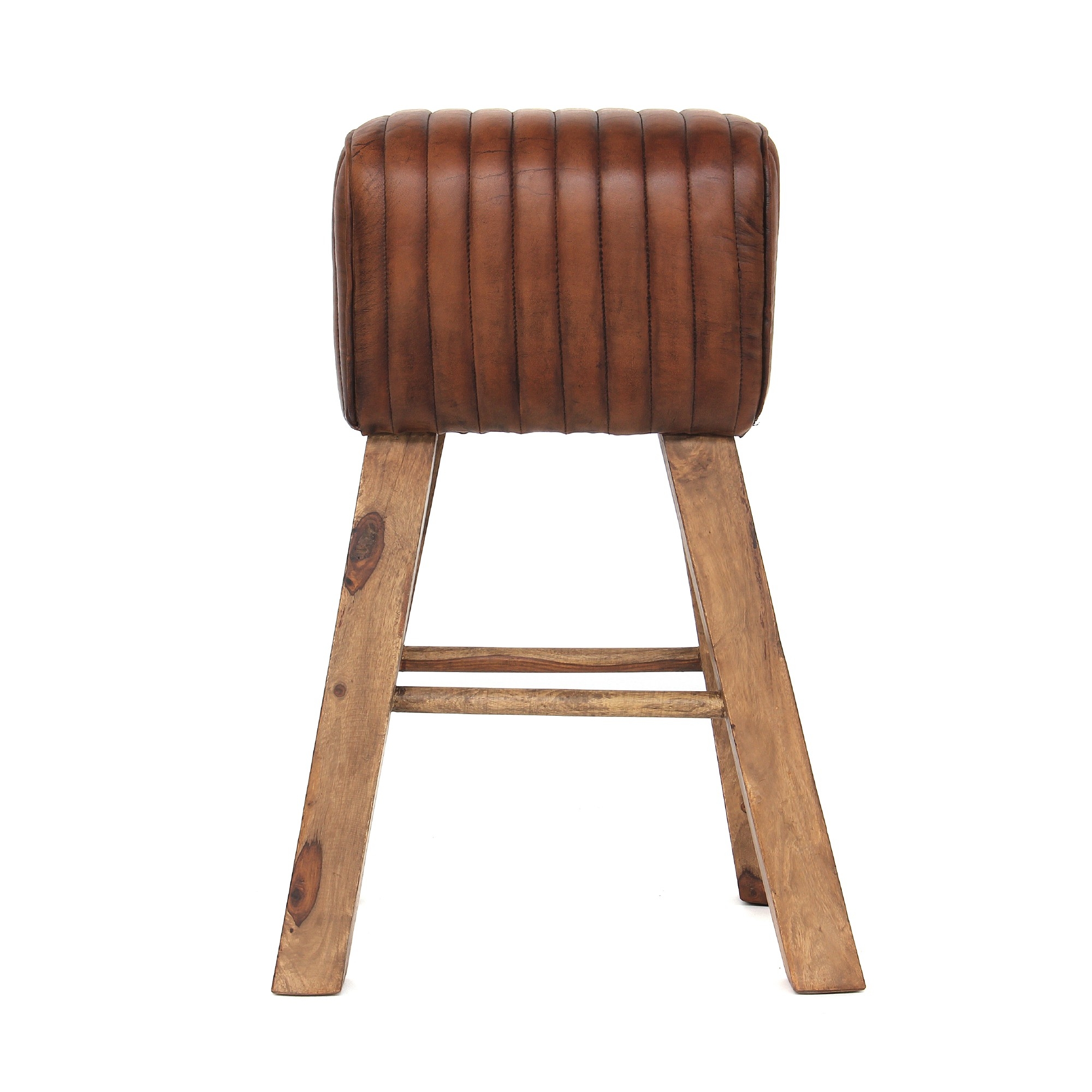 Barhocker 'Tauro', braun, T 30cm, B 50cm, H 76cm