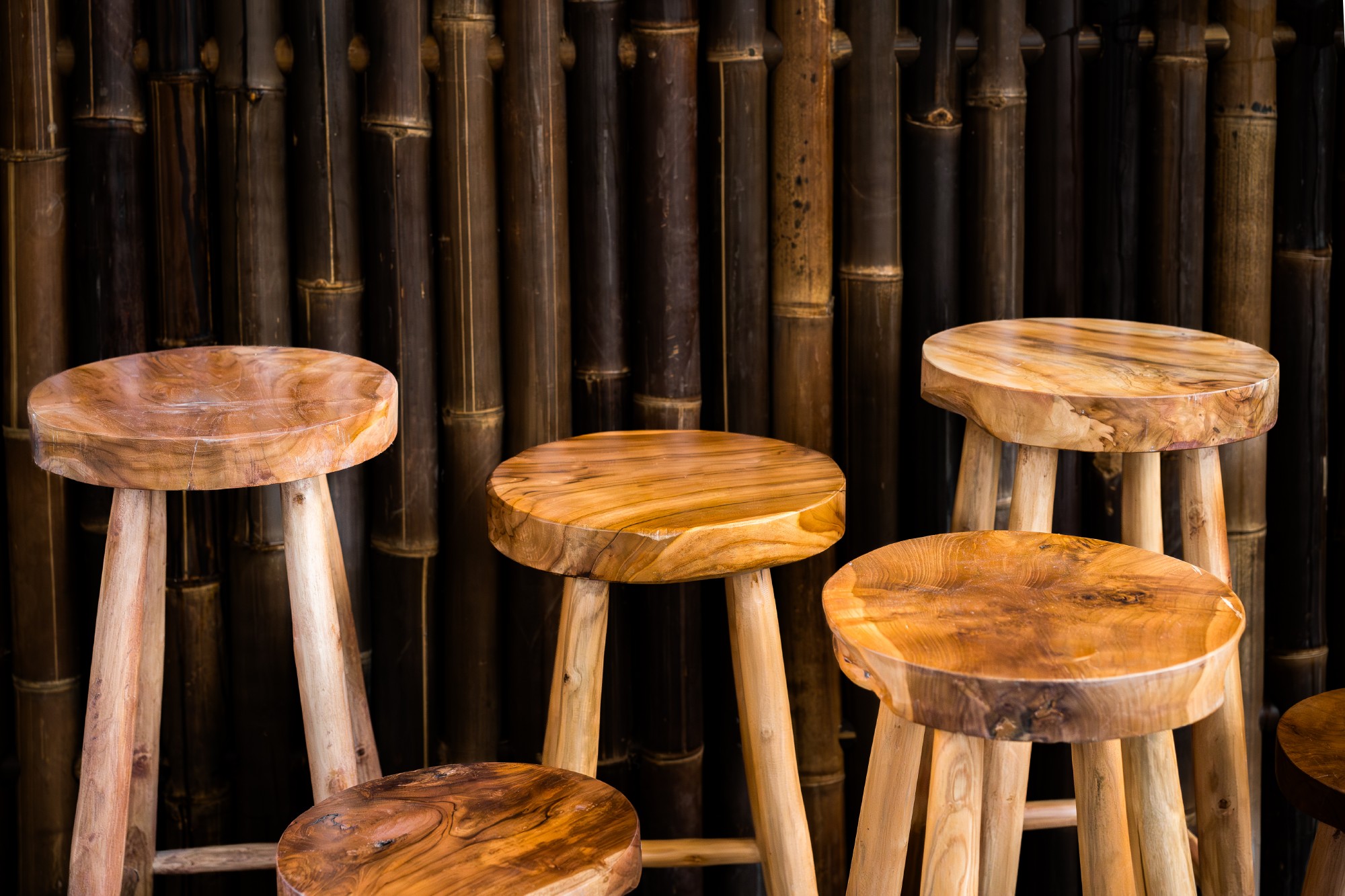 Hocker 'Kansas' Teak natur, in 3 Größen