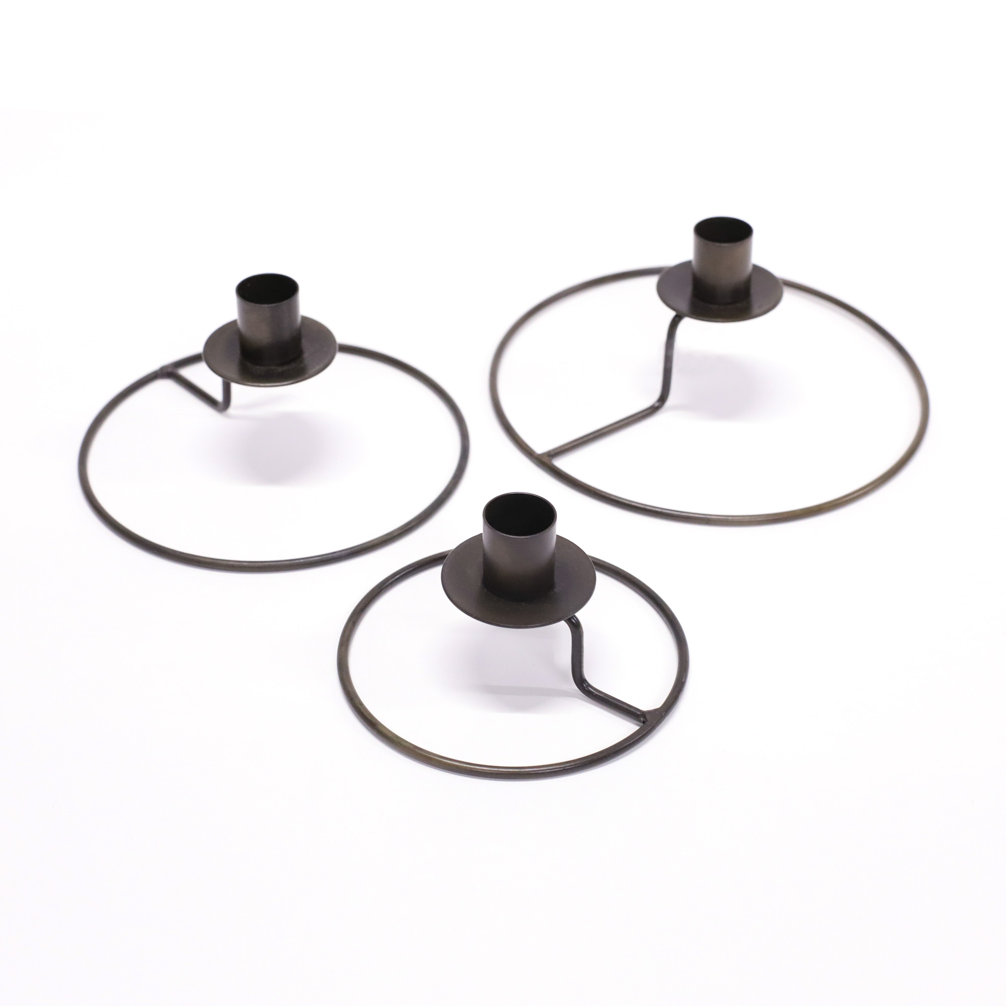 3er-Set Kerzenhalter 'Merlodt', bronze
