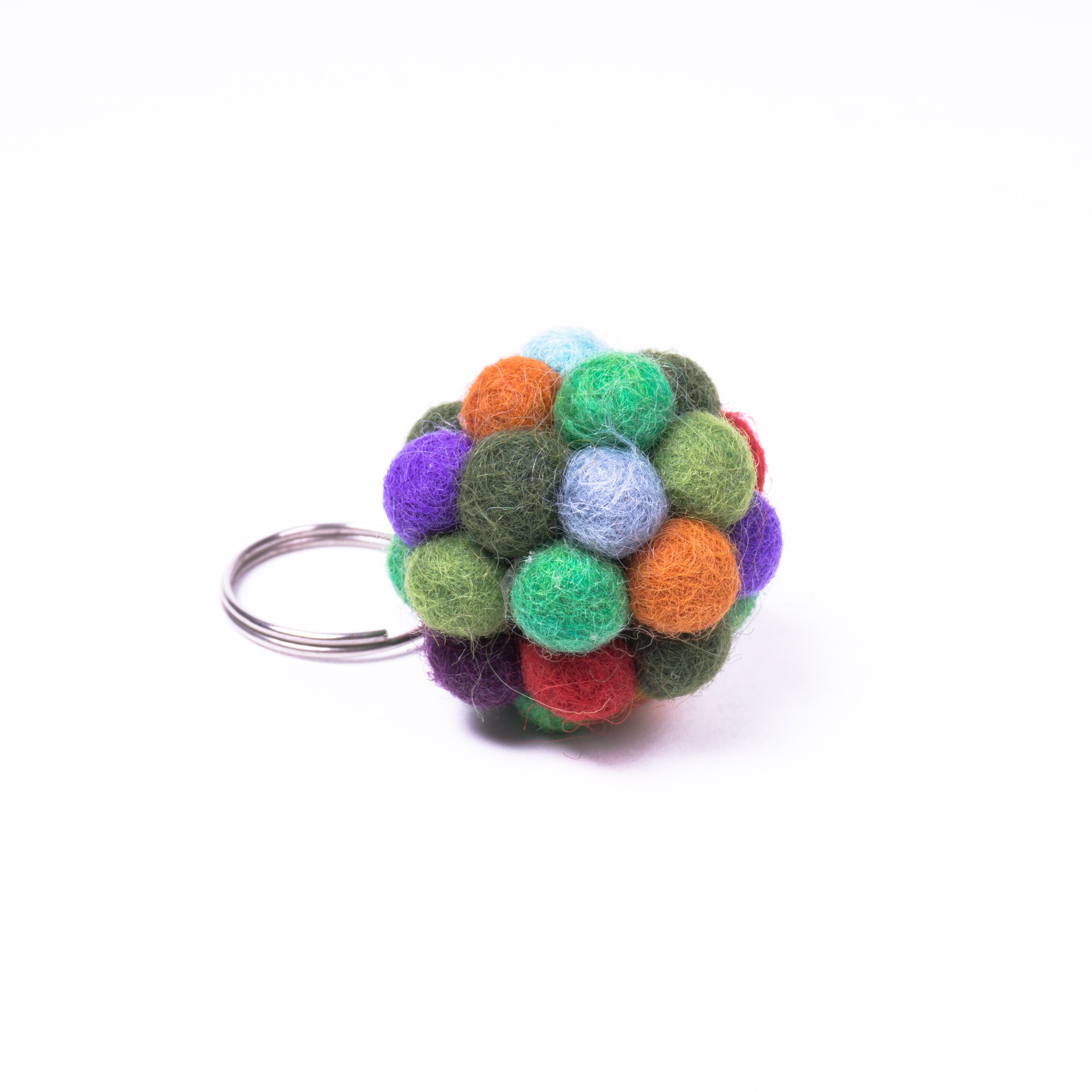 Schlüsselanhänger 'Bälle', aus Filz, multicolor