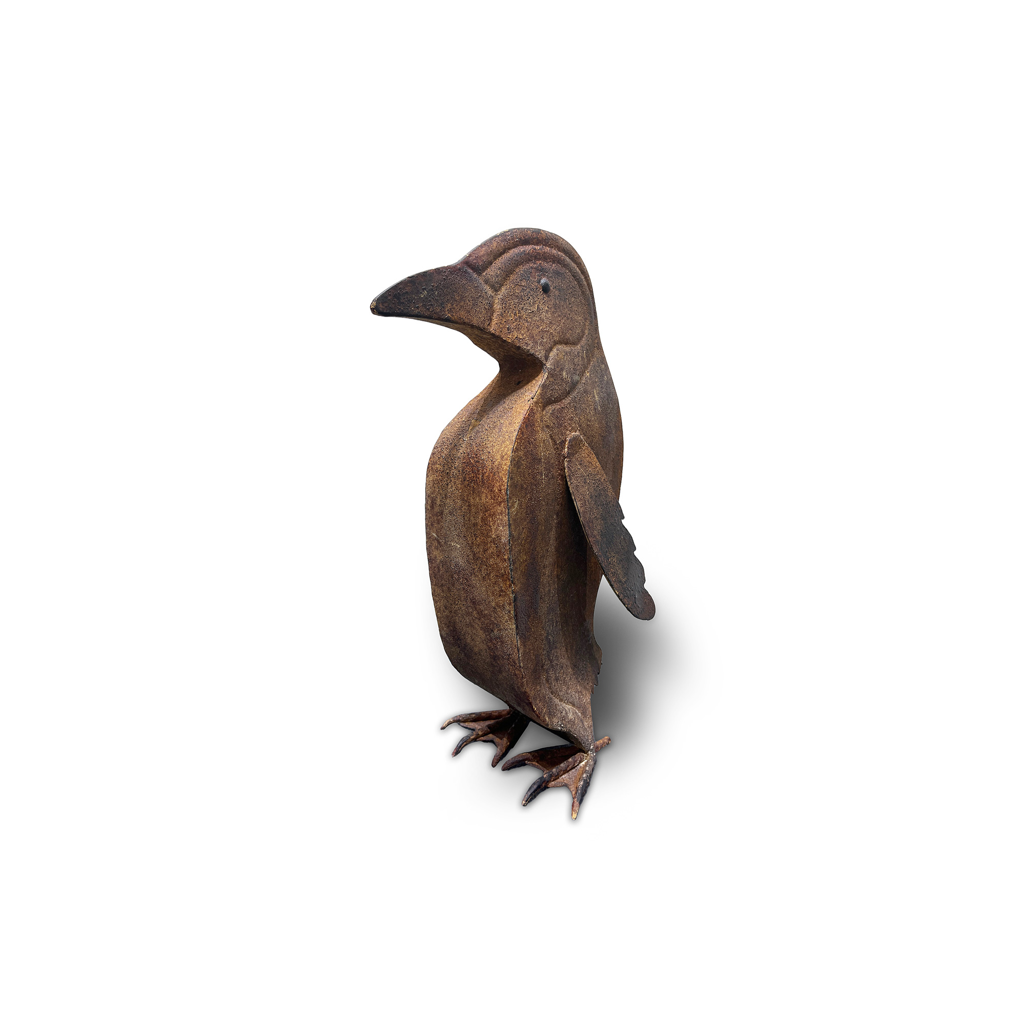 Metallskulptur 'Pinguin', H 40 cm, B 30 cm, L 18 cm