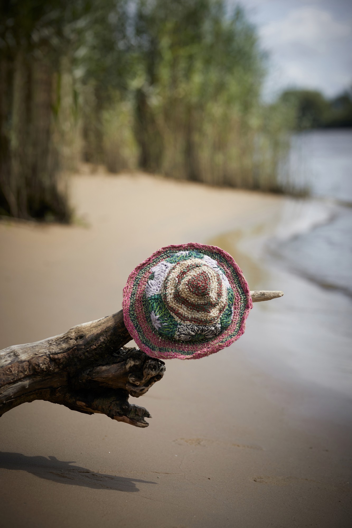 Sommerhut, multicolor, aus Hanf und Baumwolle