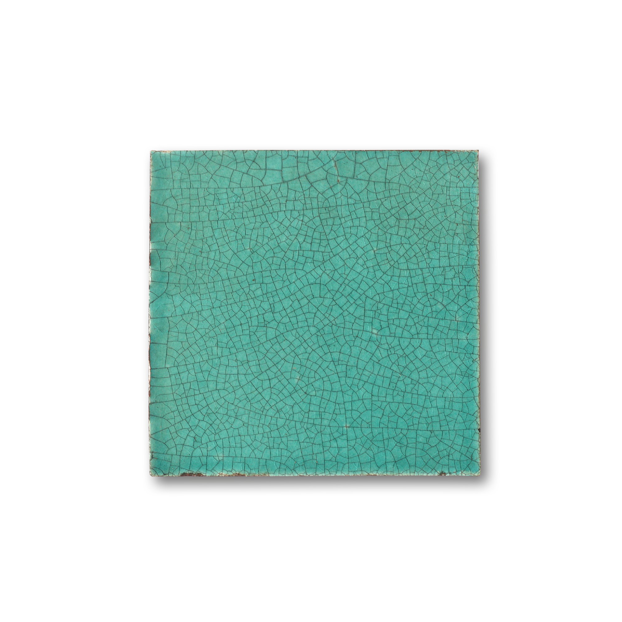 Kachel 'Turquoise Craquelé', H 10 cm, B 10 cm