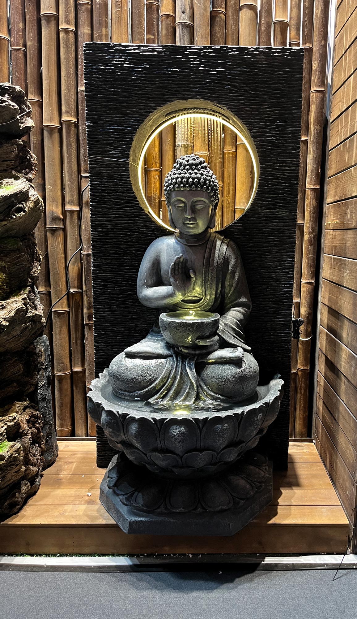 Outdoor Wasserspiel 'Buddha', H 130 cm B 48 cm, L 62 cm